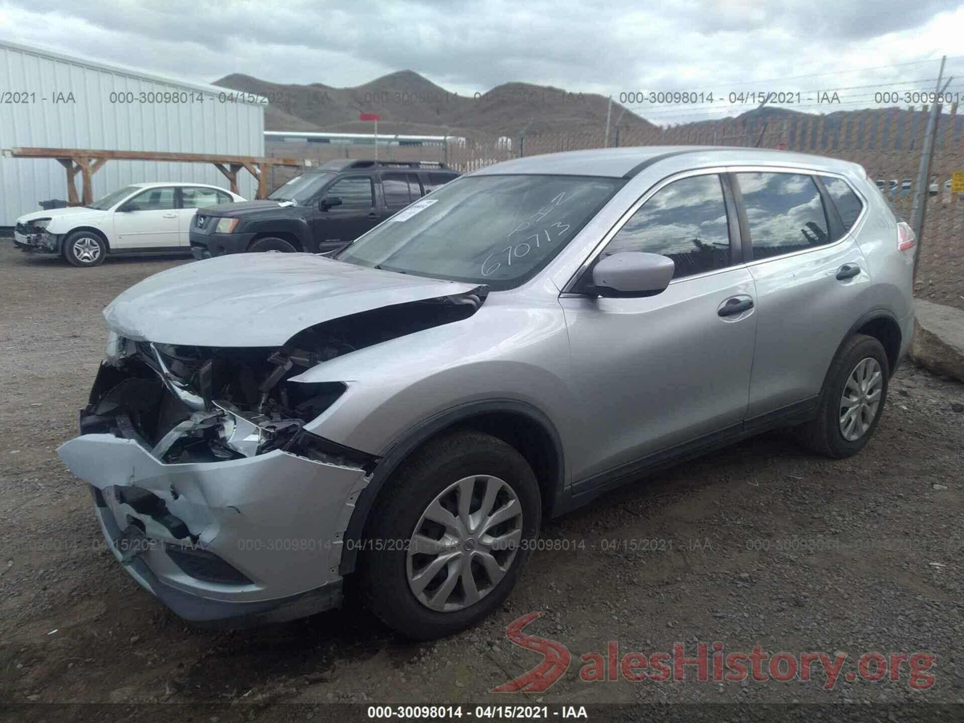 KNMAT2MV0GP670713 2016 NISSAN ROGUE