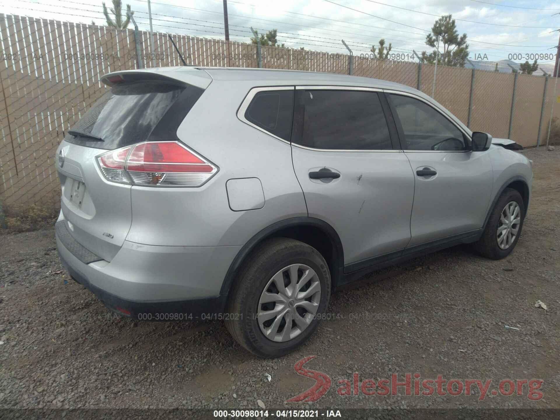 KNMAT2MV0GP670713 2016 NISSAN ROGUE