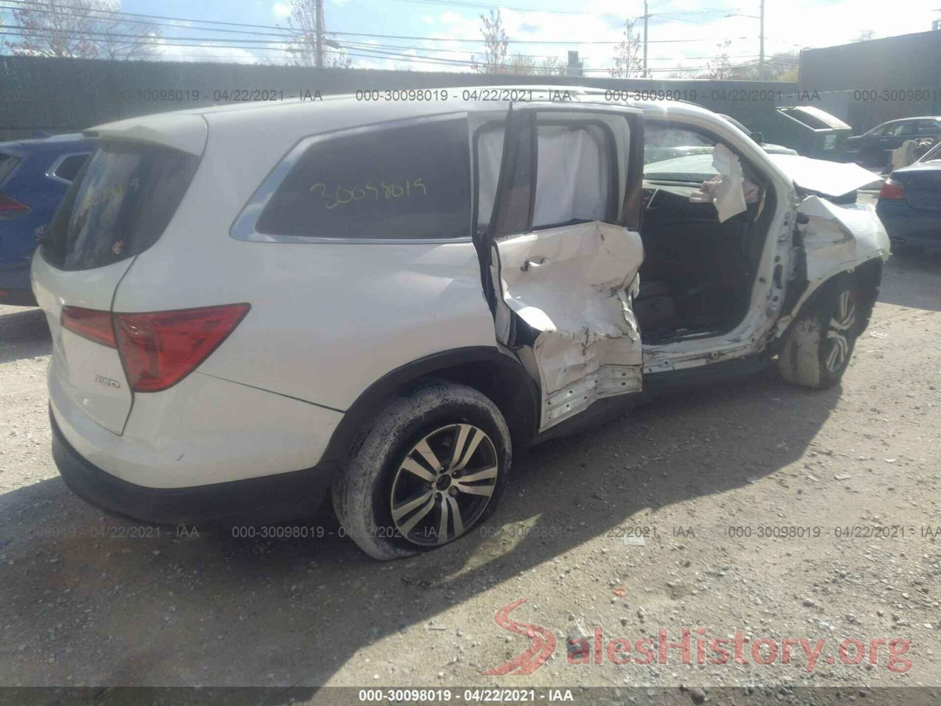 5FNYF6H57HB036558 2017 HONDA PILOT