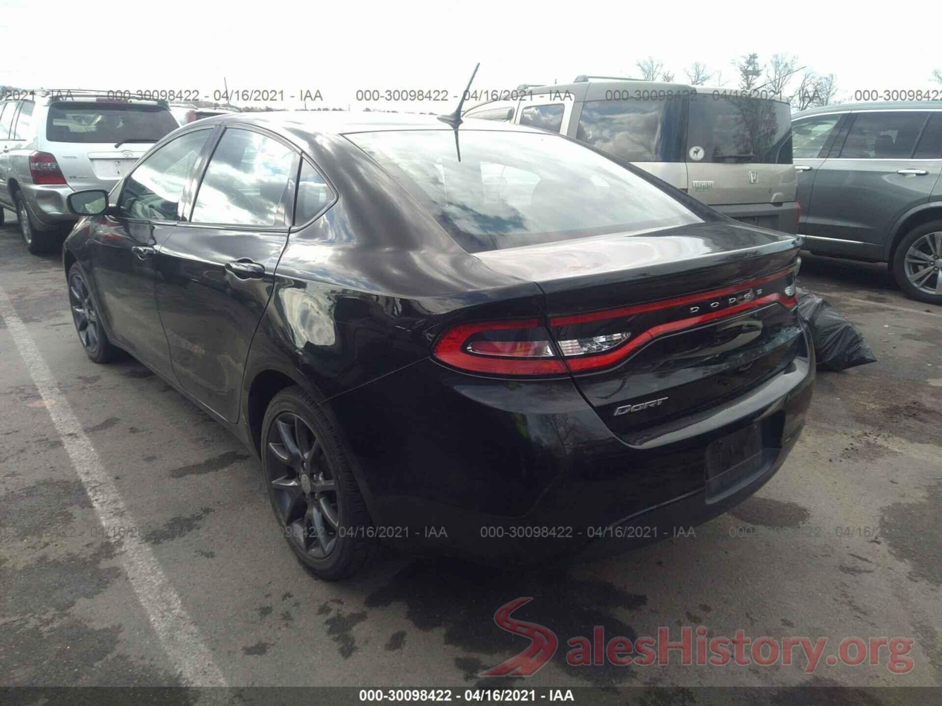 1C3CDFAA2GD516508 2016 DODGE DART