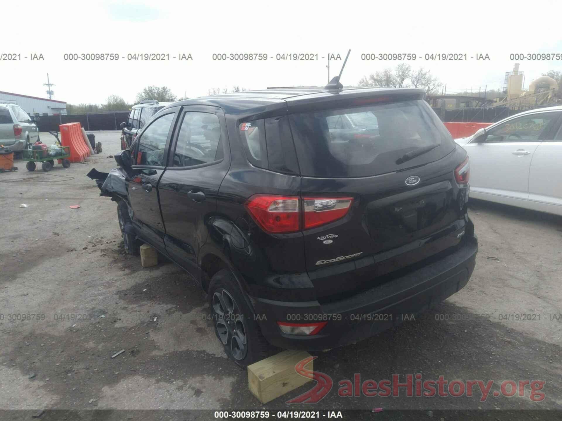 MAJ6S3FL4LC390505 2020 FORD ECOSPORT