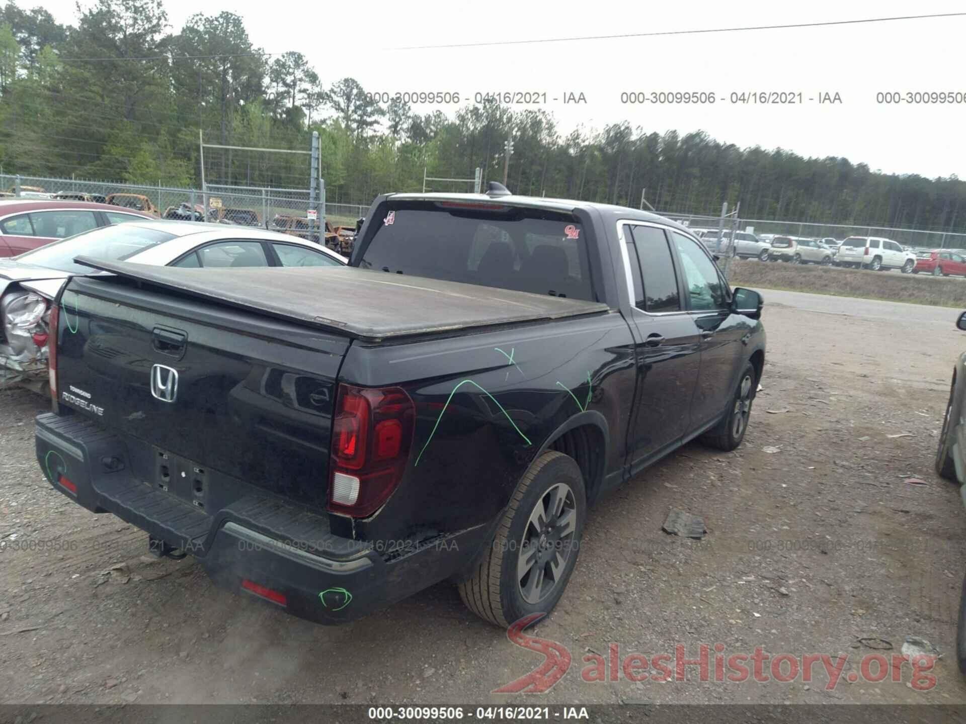 5FPYK2F61HB011825 2017 HONDA RIDGELINE