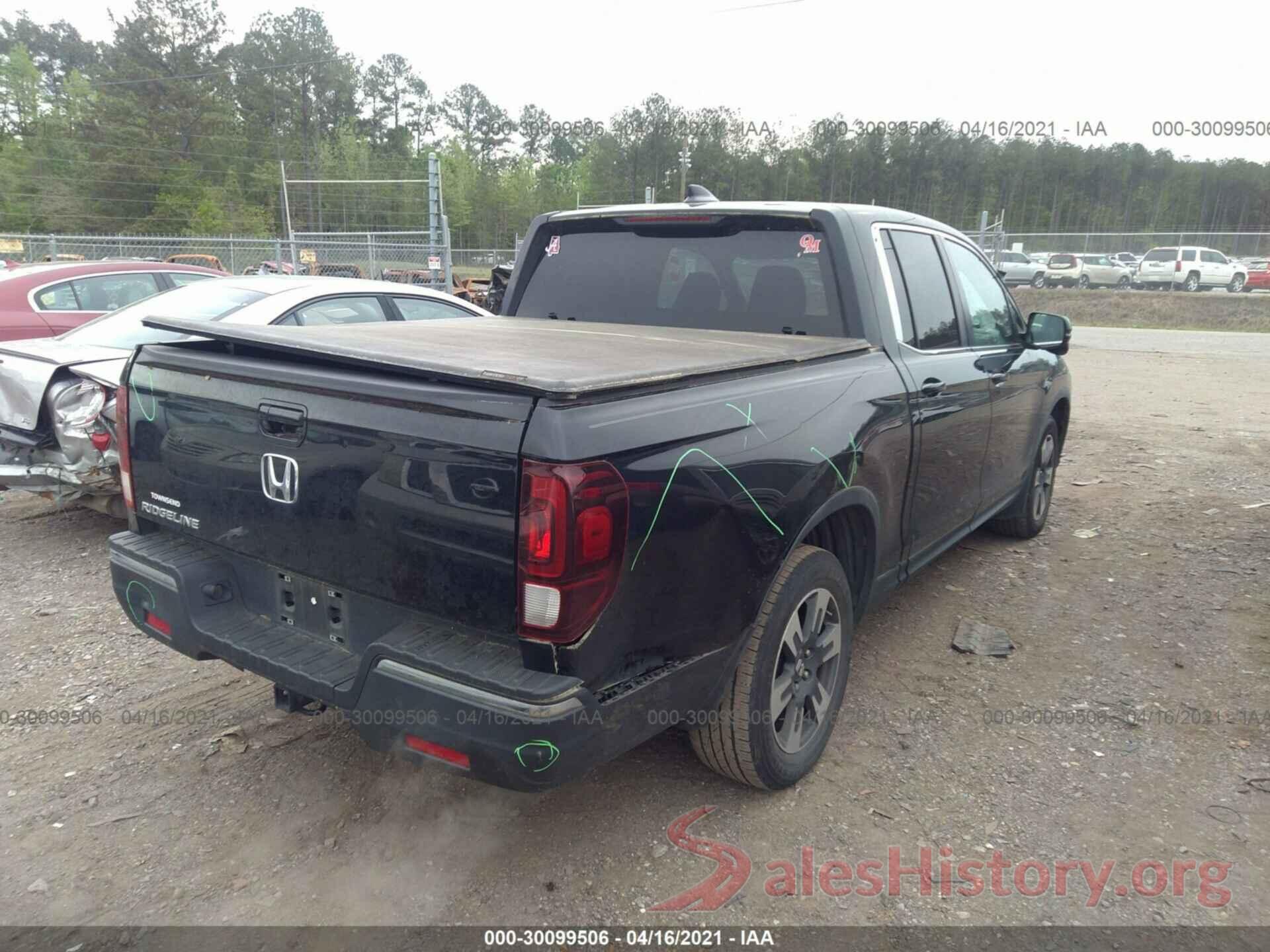 5FPYK2F61HB011825 2017 HONDA RIDGELINE