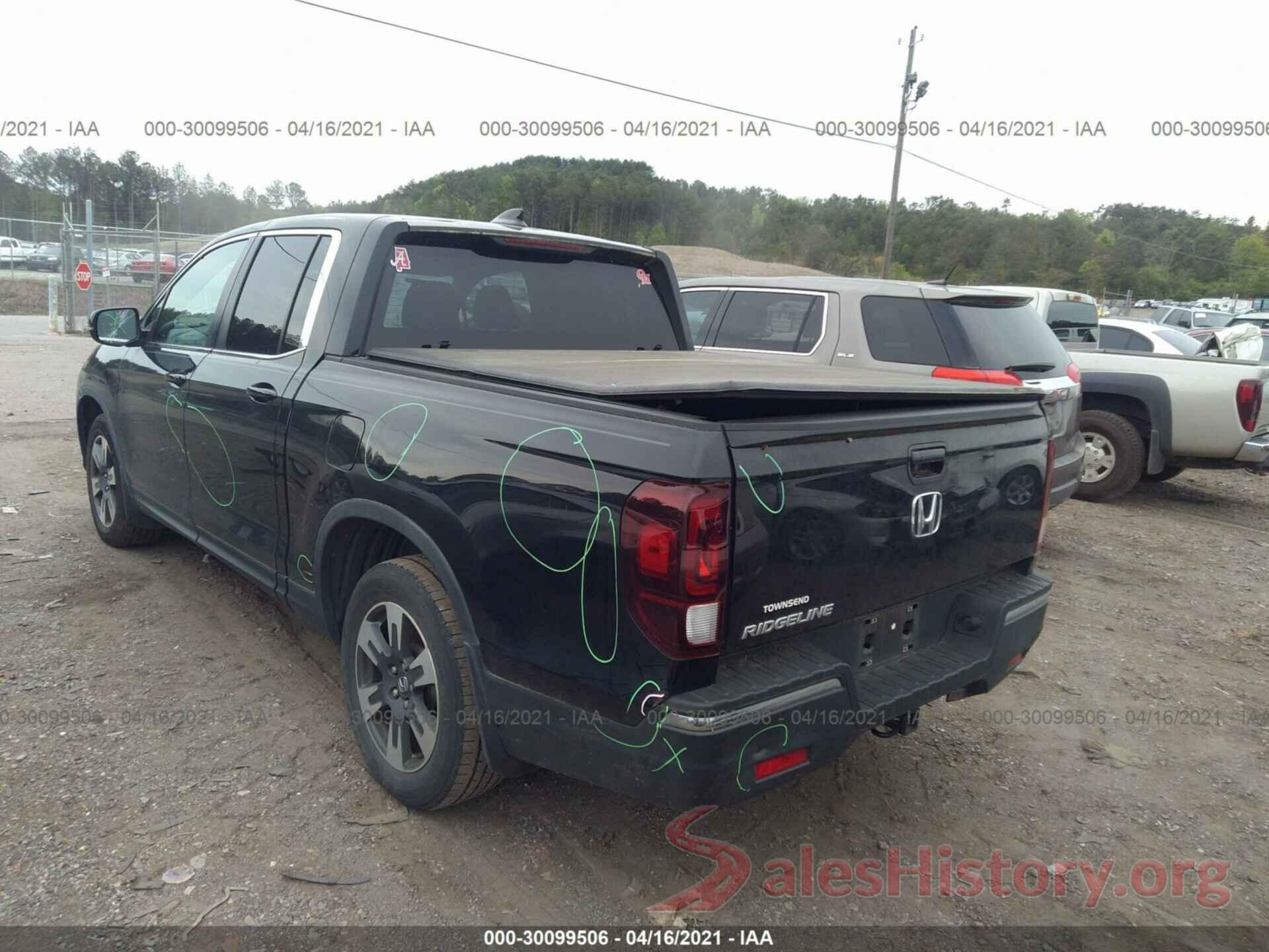 5FPYK2F61HB011825 2017 HONDA RIDGELINE