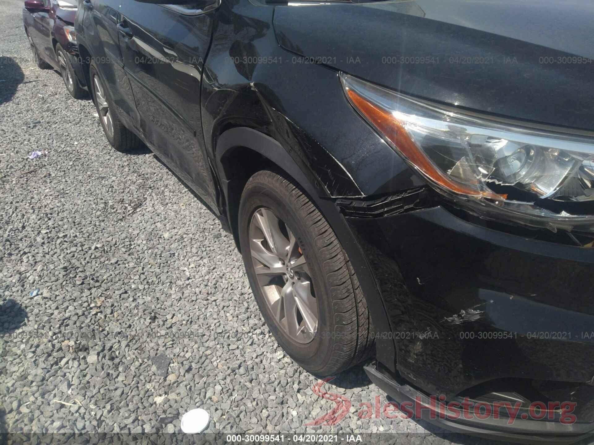 5TDBKRFH1GS351382 2016 TOYOTA HIGHLANDER