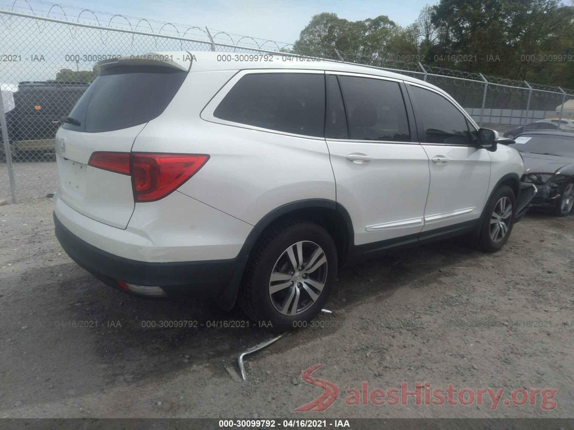 5FNYF5H37GB043856 2016 HONDA PILOT