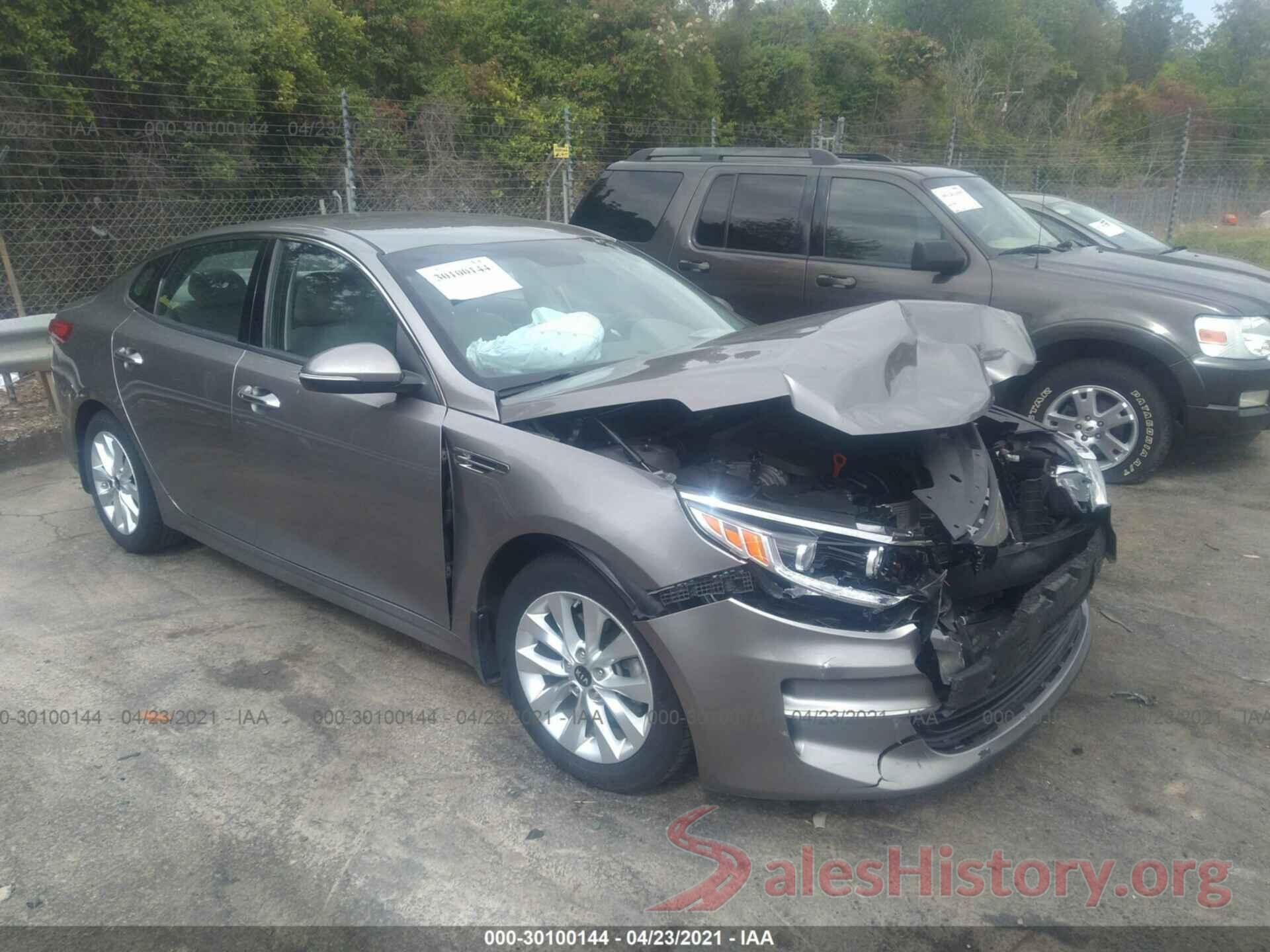 5XXGU4L39GG063834 2016 KIA OPTIMA