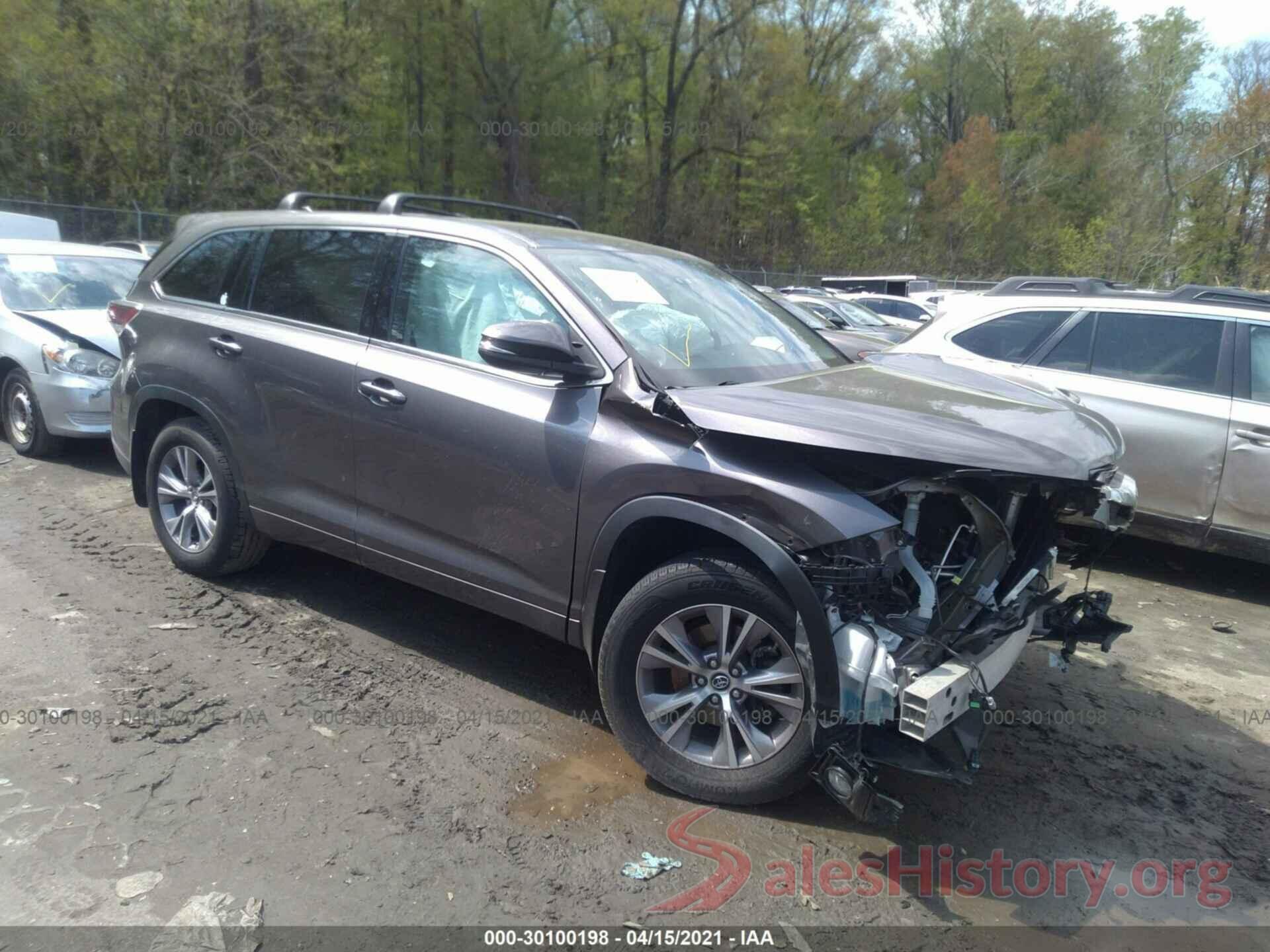 5TDBKRFH4GS286866 2016 TOYOTA HIGHLANDER