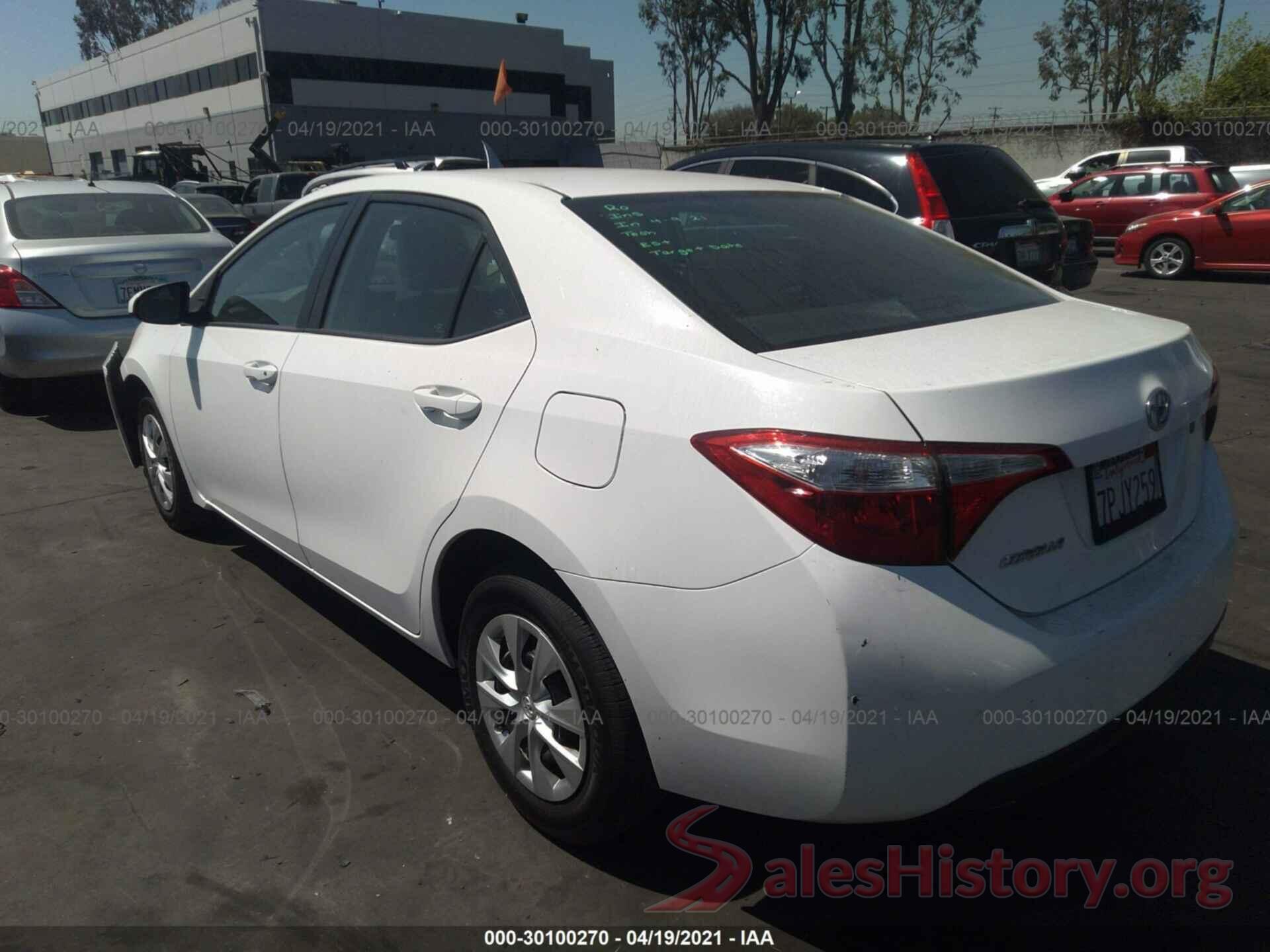 5YFBURHE2GP389547 2016 TOYOTA COROLLA