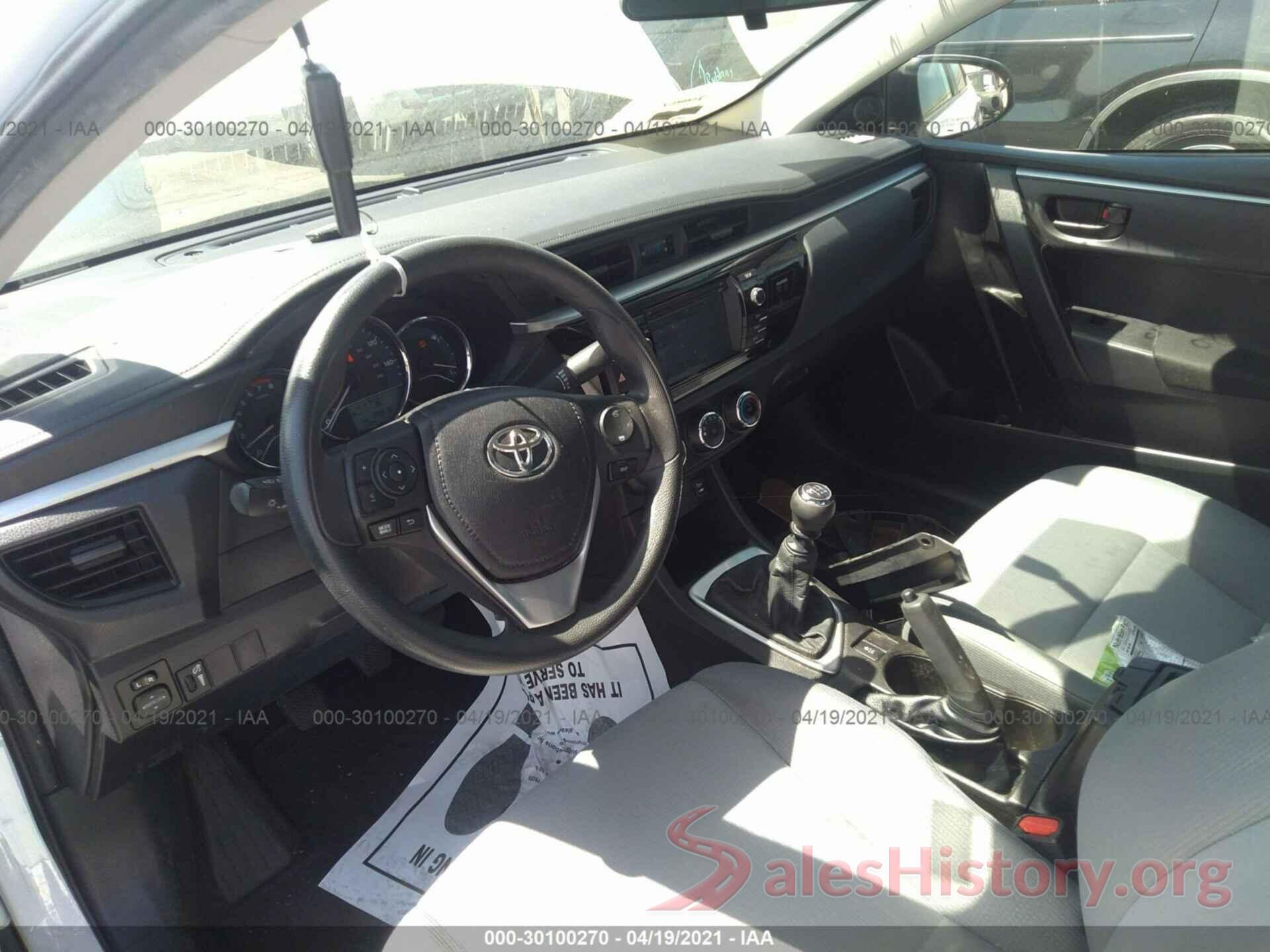 5YFBURHE2GP389547 2016 TOYOTA COROLLA