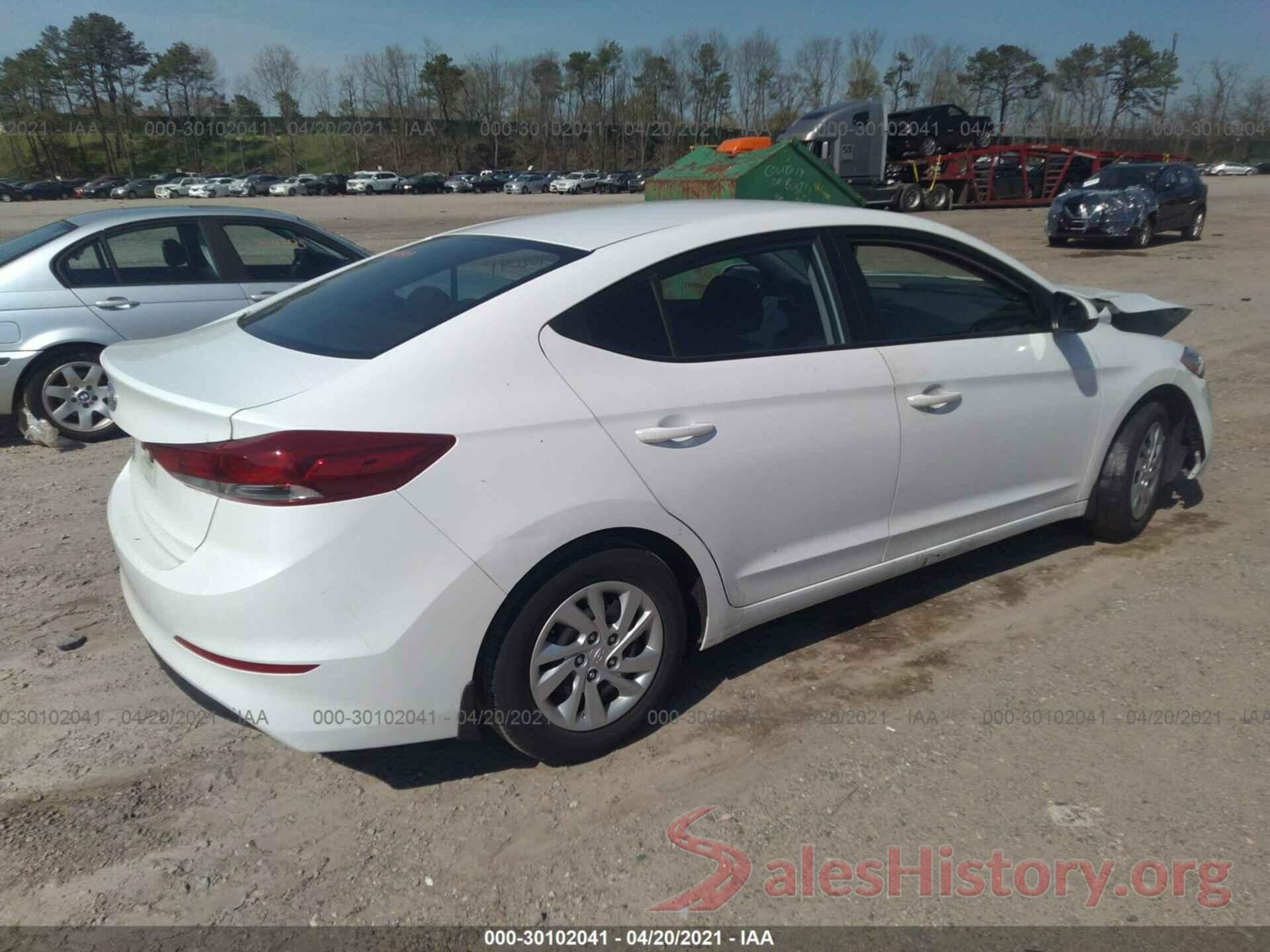 5NPD74LF6JH267166 2018 HYUNDAI ELANTRA