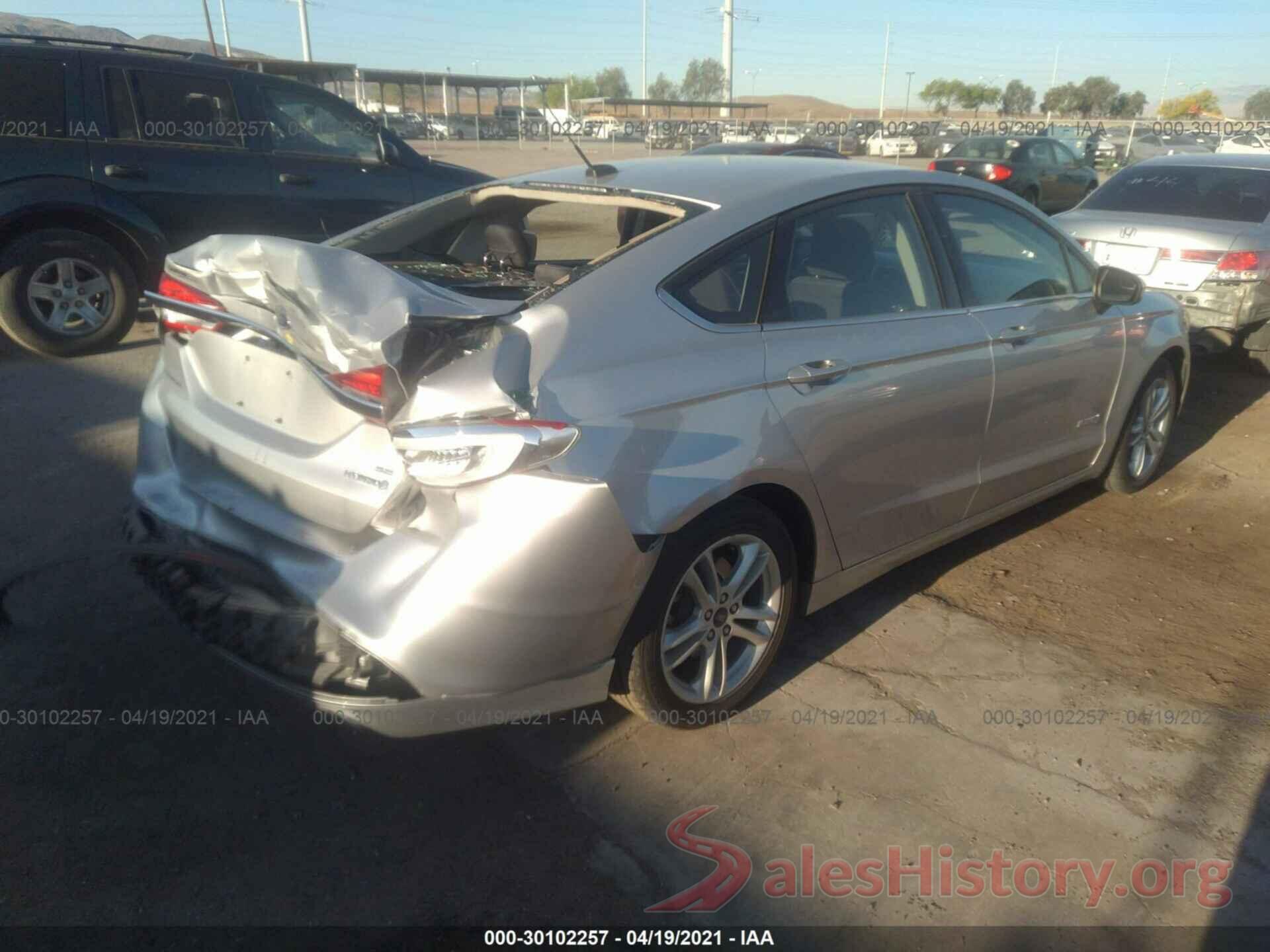 3FA6P0LU8JR173485 2018 FORD FUSION HYBRID