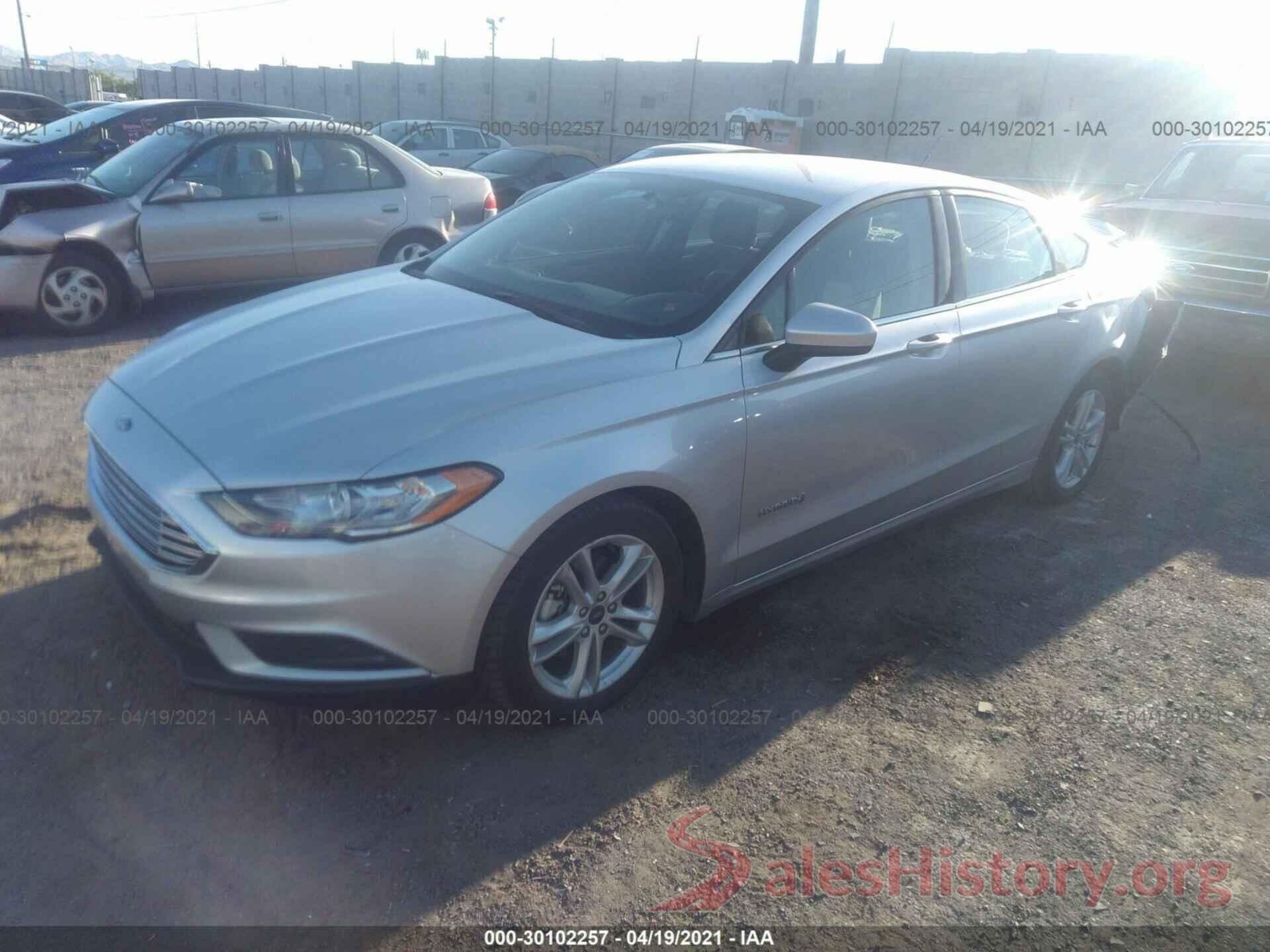 3FA6P0LU8JR173485 2018 FORD FUSION HYBRID