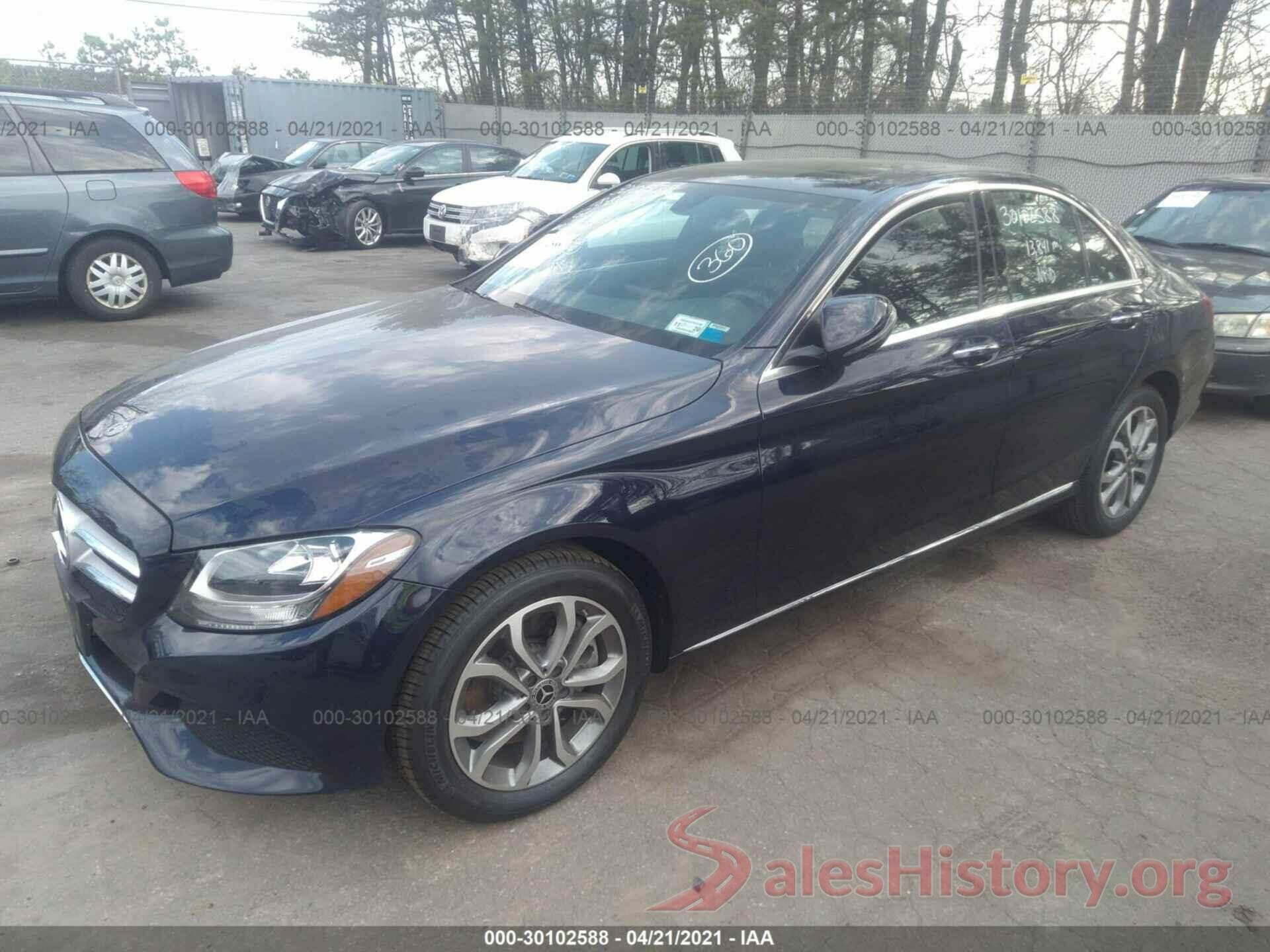 55SWF4KB3JU271568 2018 MERCEDES-BENZ C-CLASS