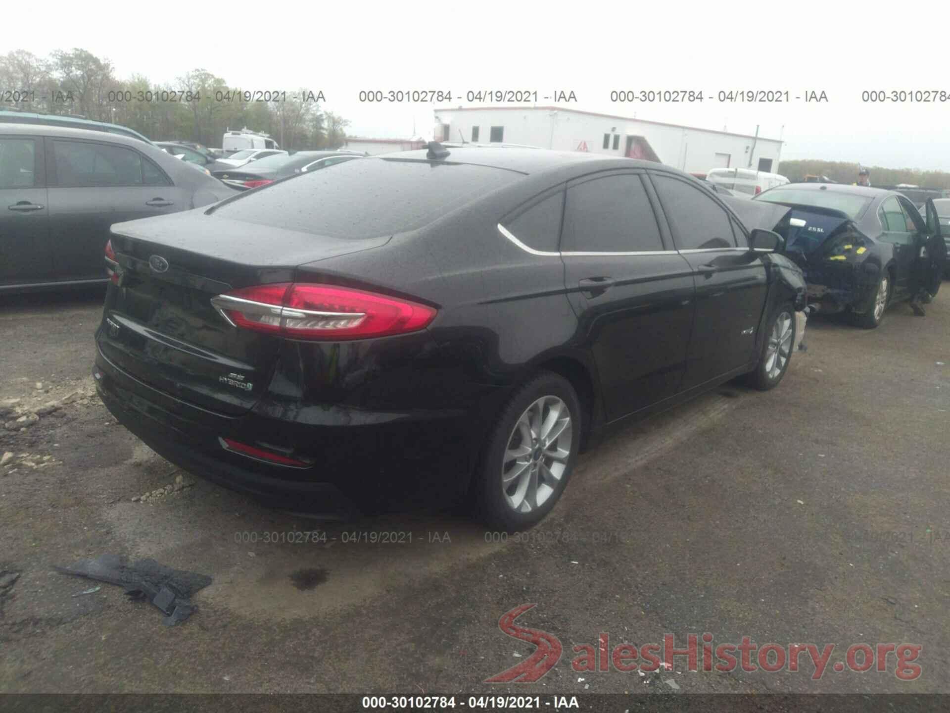 3FA6P0LU4KR105783 2019 FORD FUSION HYBRID