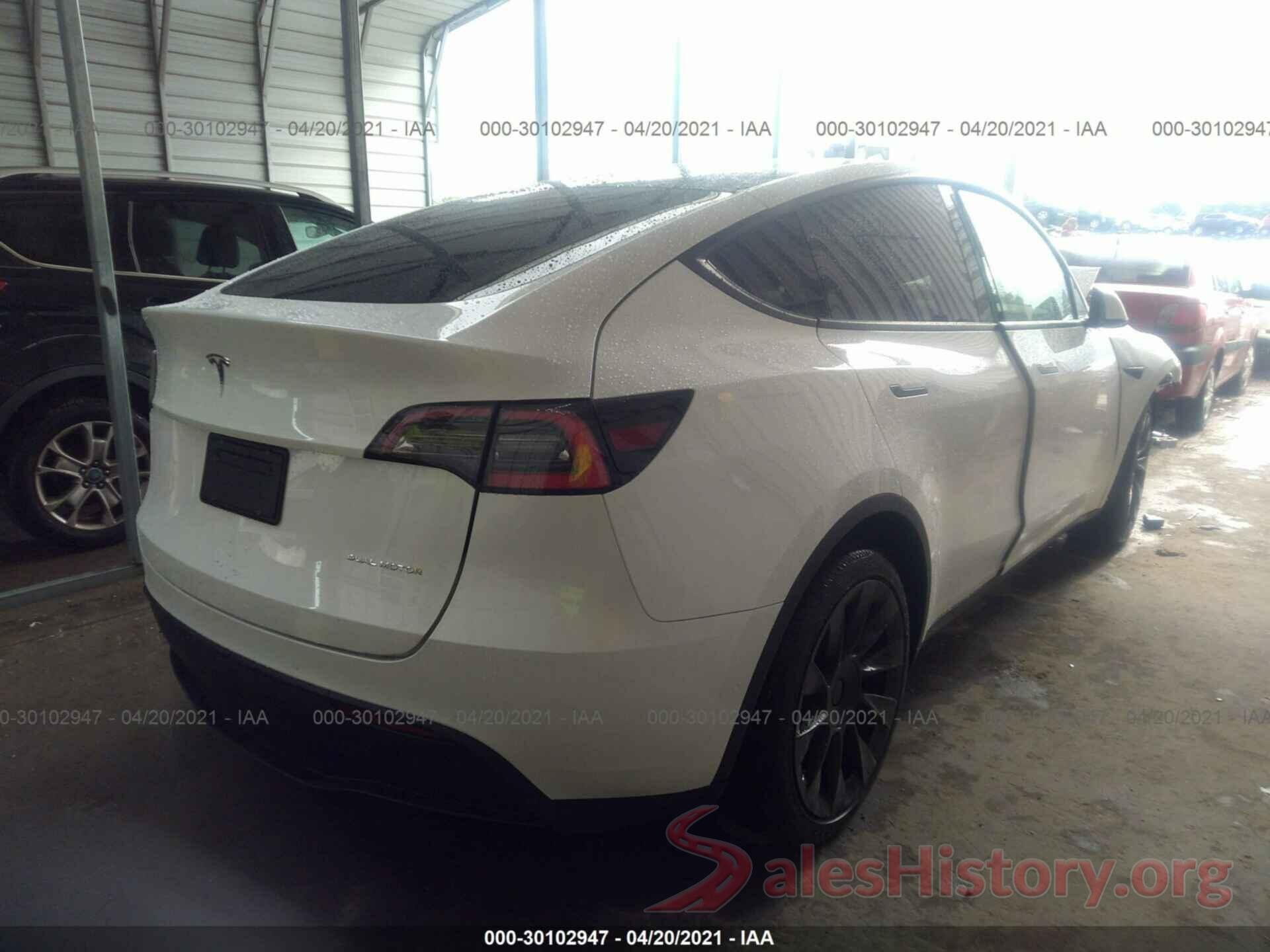 5YJYGDEE7MF119858 2021 TESLA MODEL Y