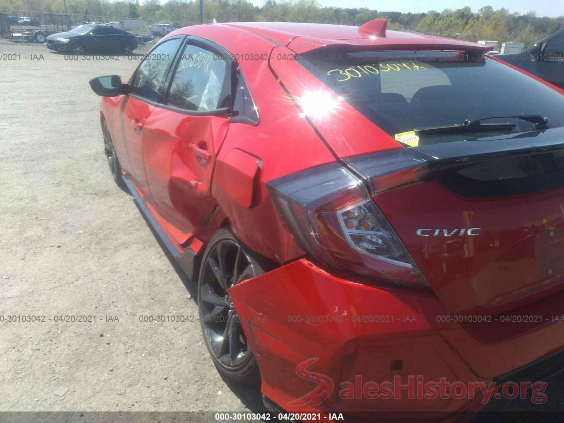 SHHFK7H43HU213007 2017 HONDA CIVIC HATCHBACK