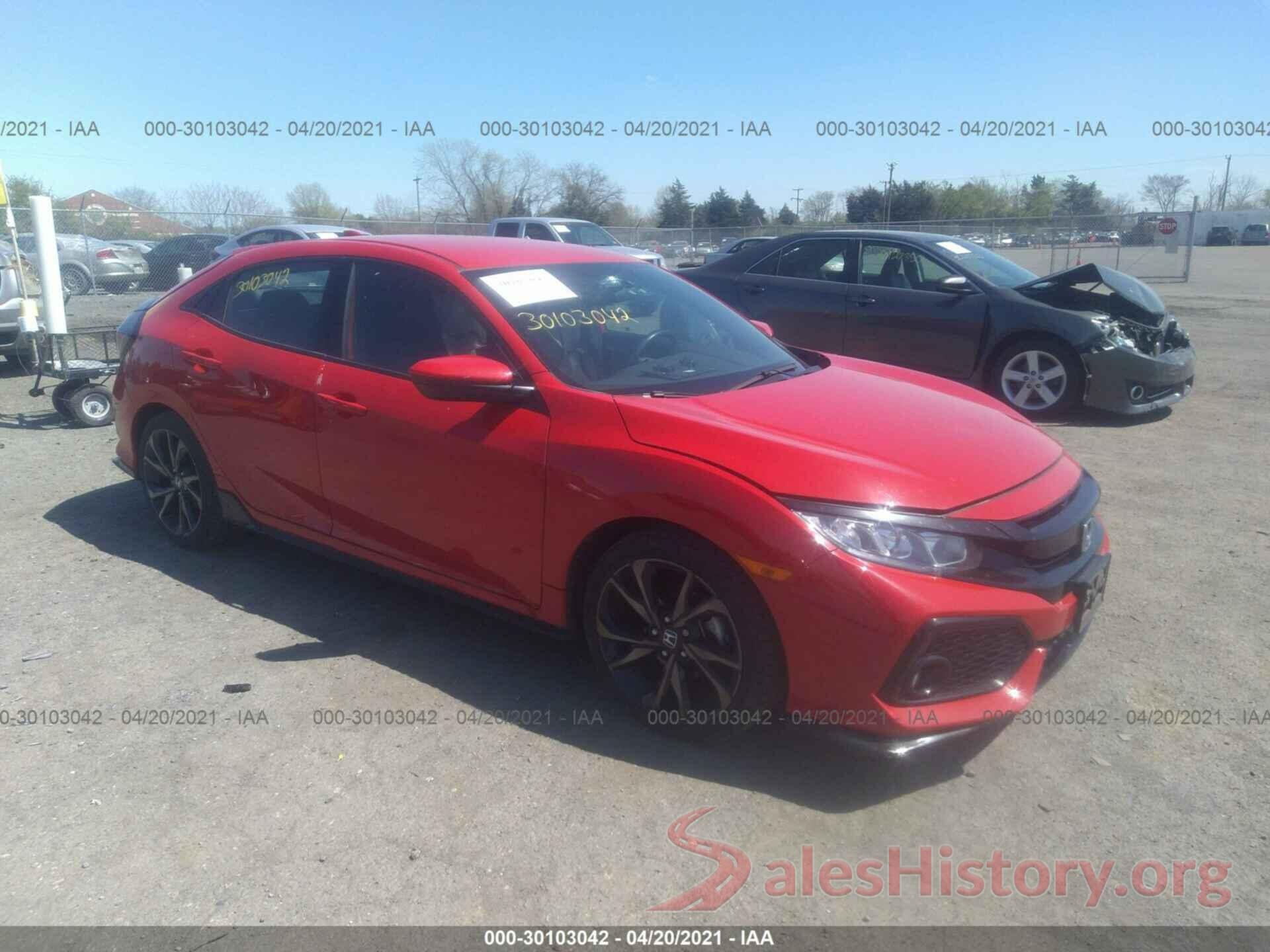 SHHFK7H43HU213007 2017 HONDA CIVIC HATCHBACK