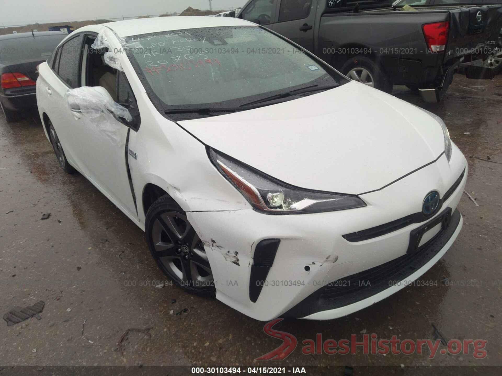 JTDKARFU9L3115221 2020 TOYOTA PRIUS