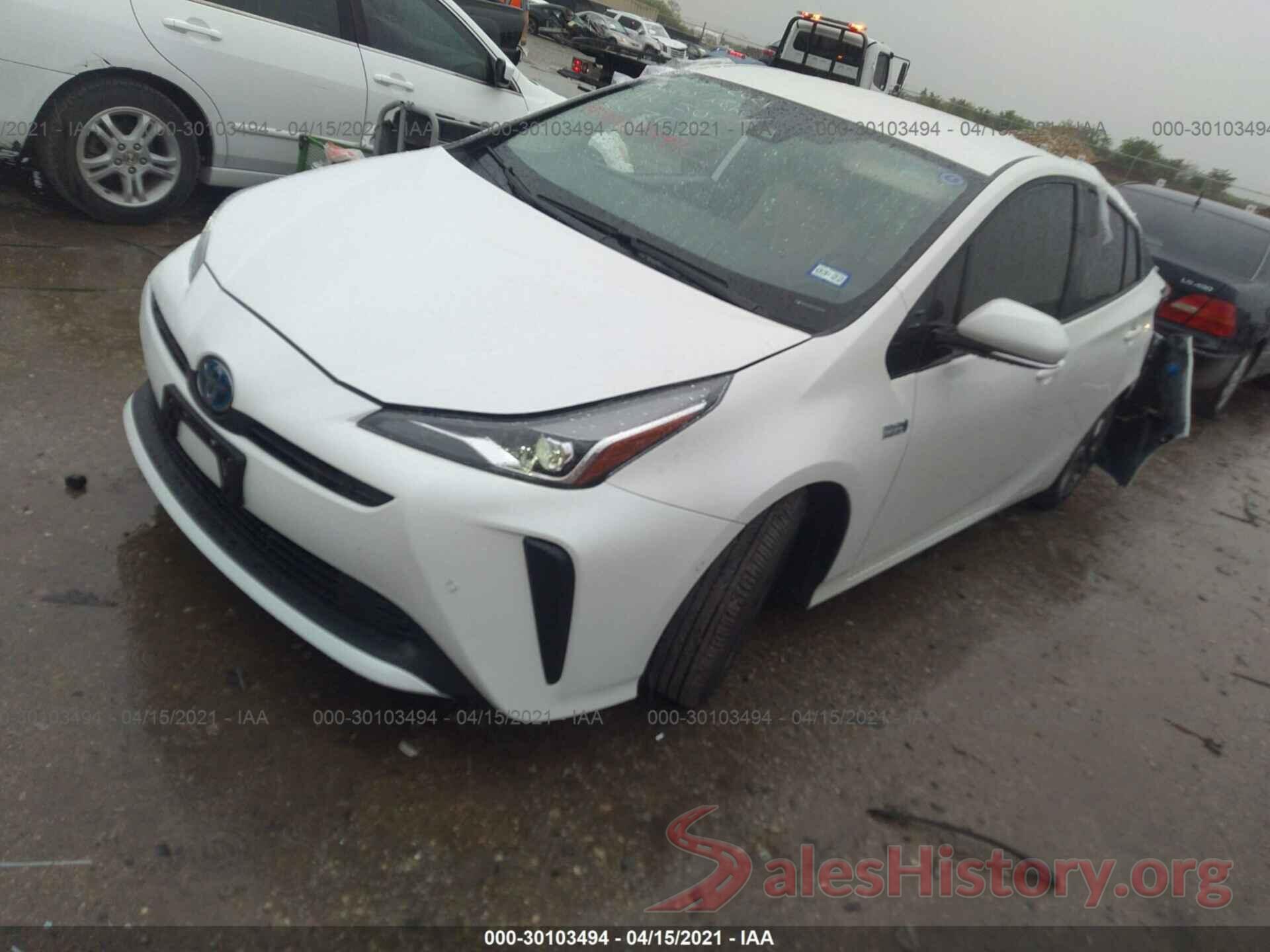 JTDKARFU9L3115221 2020 TOYOTA PRIUS