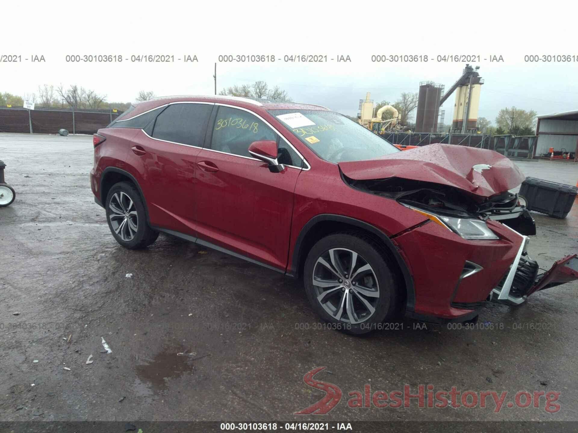 2T2BZMCA5HC118617 2017 LEXUS RX