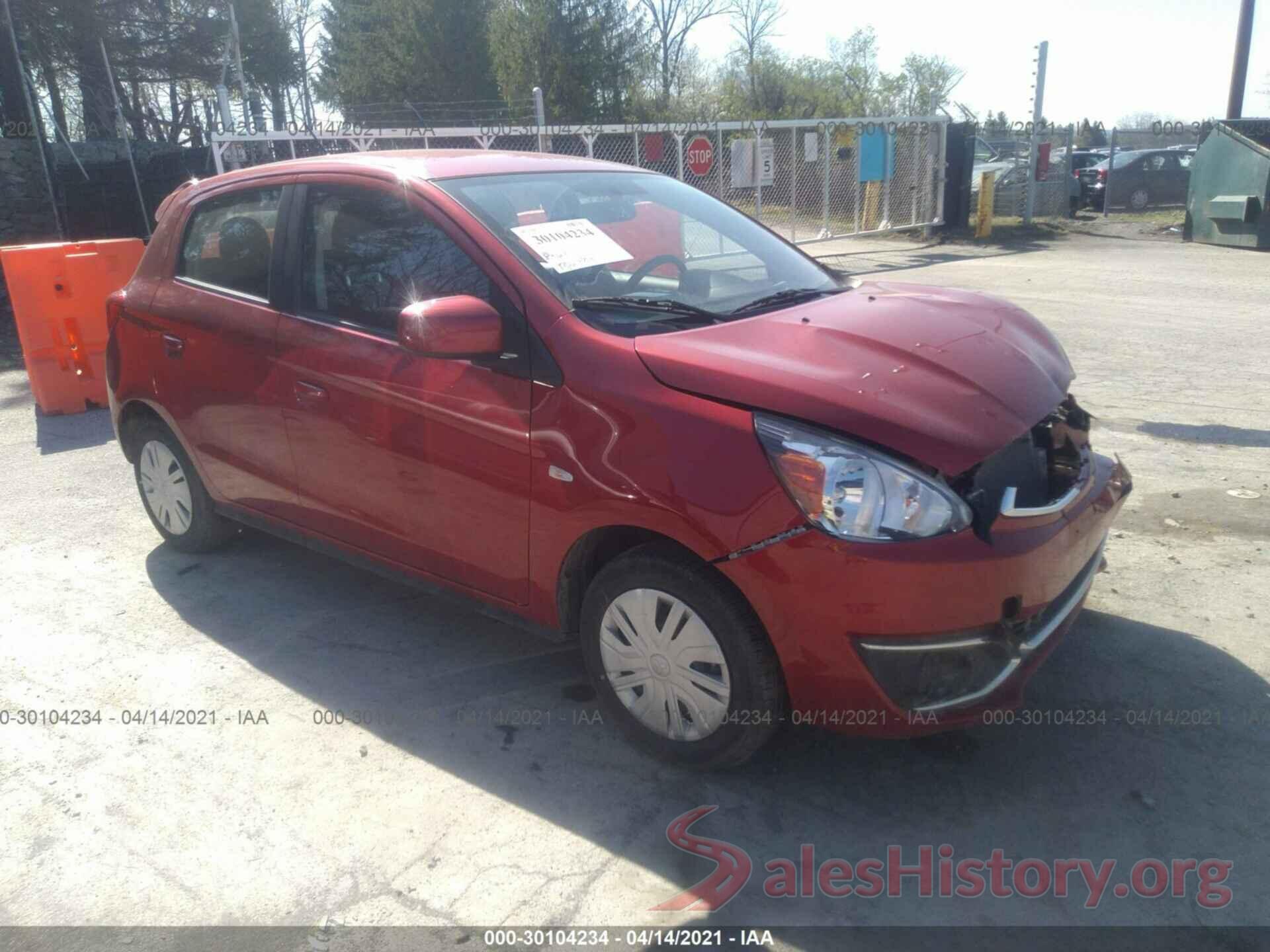 ML32A3HJ8LH008912 2020 MITSUBISHI MIRAGE