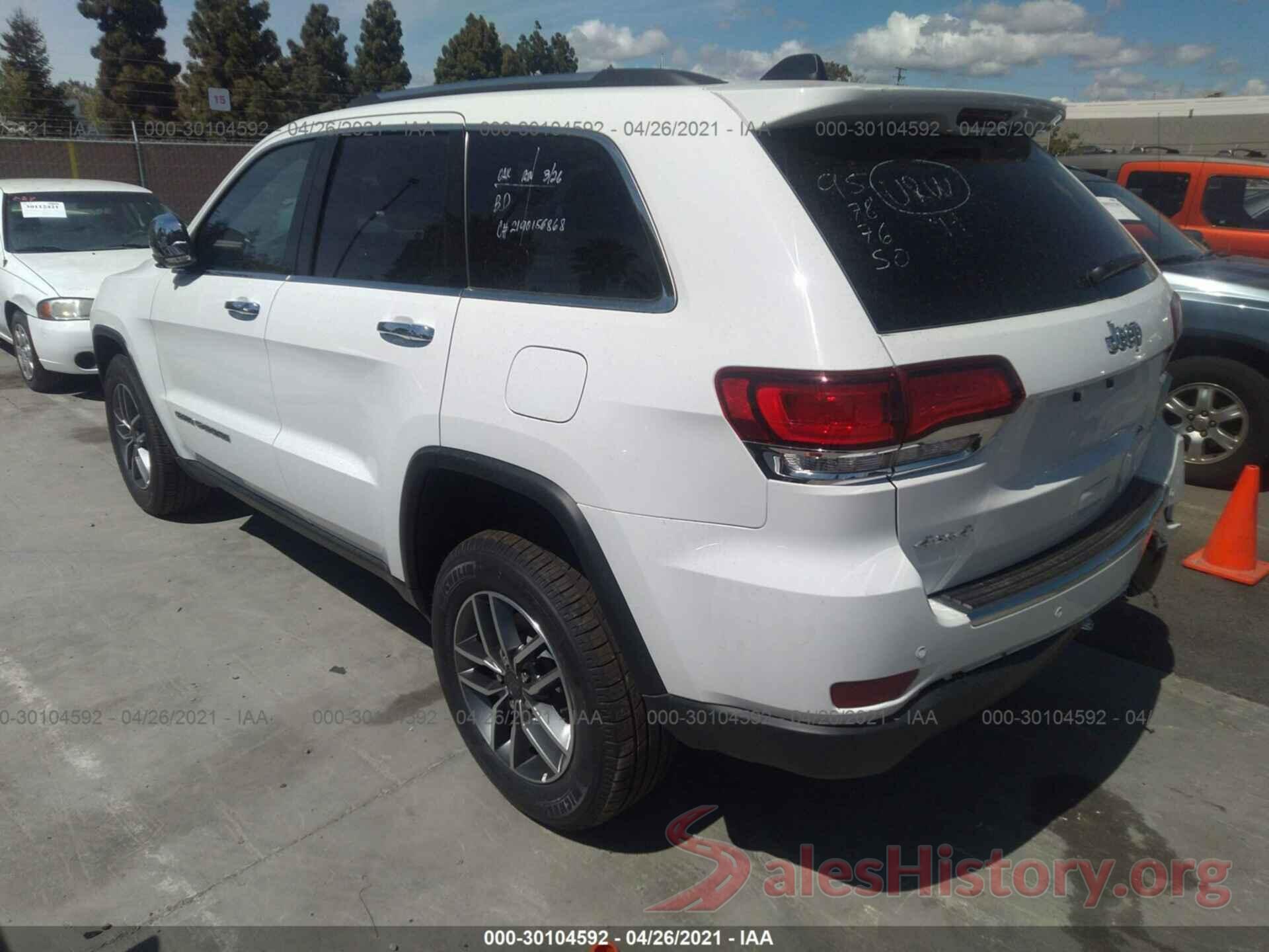 1C4RJFBG0MC645253 2021 JEEP GRAND CHEROKEE