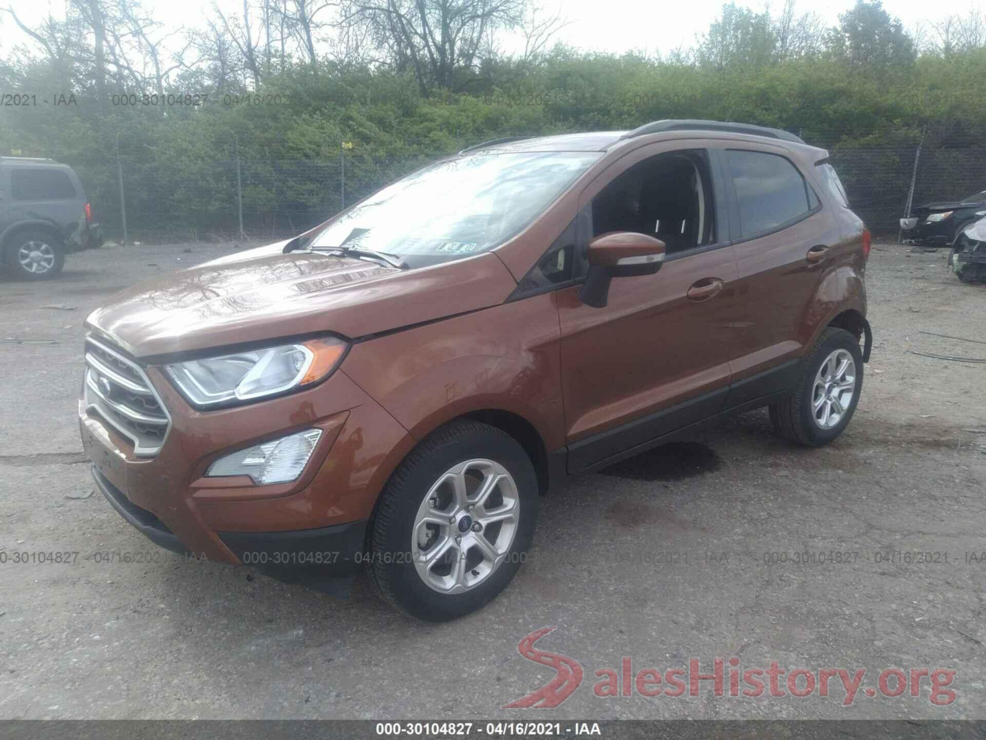 MAJ6S3GL4KC263945 2019 FORD ECOSPORT