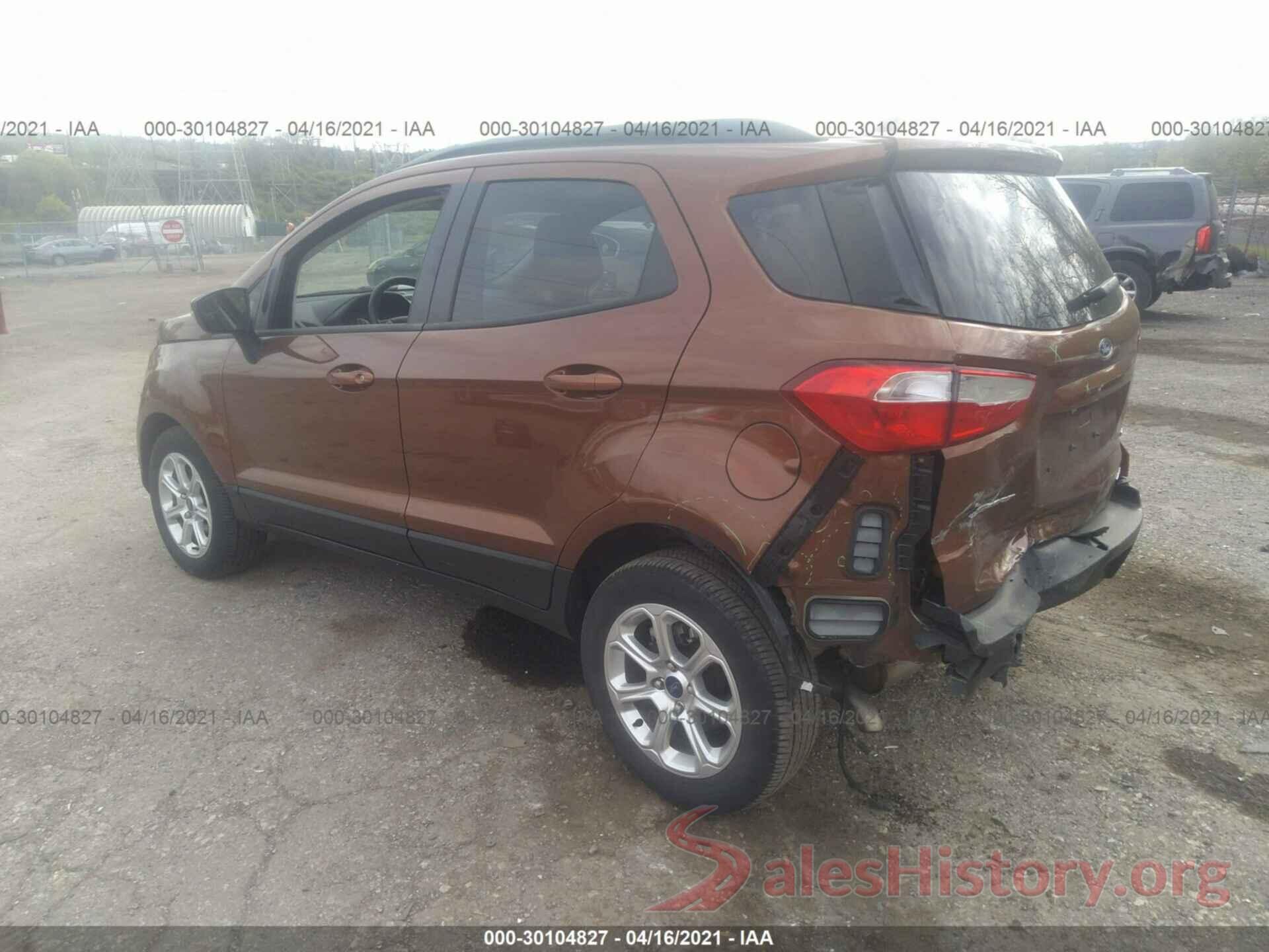 MAJ6S3GL4KC263945 2019 FORD ECOSPORT