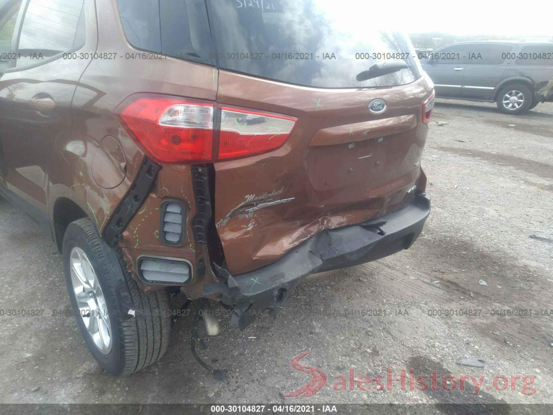 MAJ6S3GL4KC263945 2019 FORD ECOSPORT