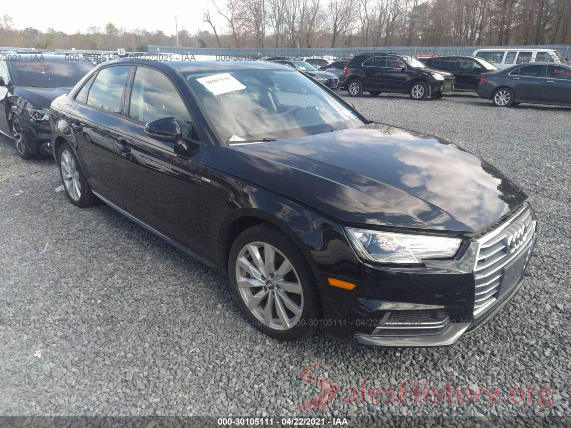 WAUDNAF45JN016506 2018 AUDI A4