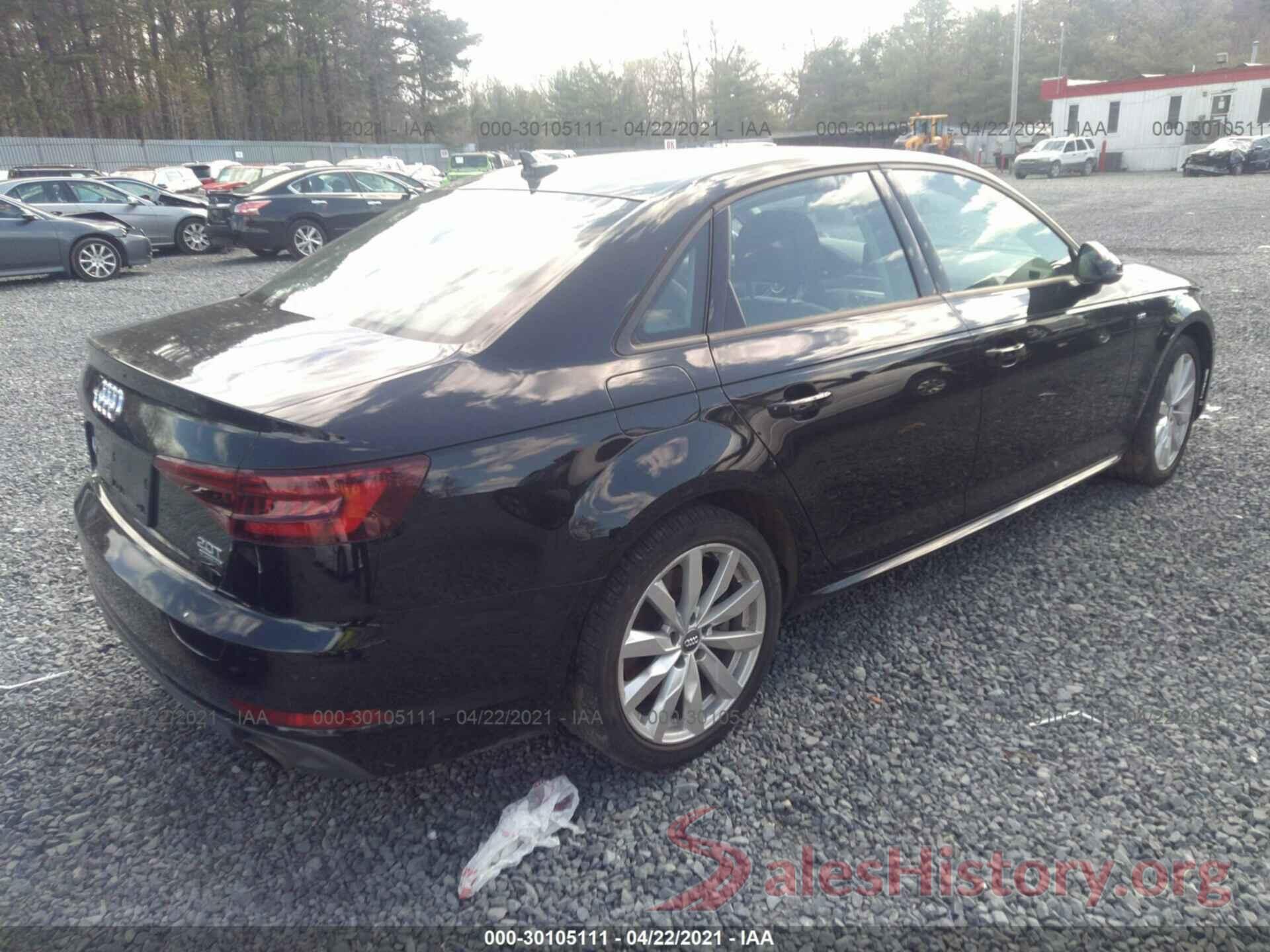 WAUDNAF45JN016506 2018 AUDI A4