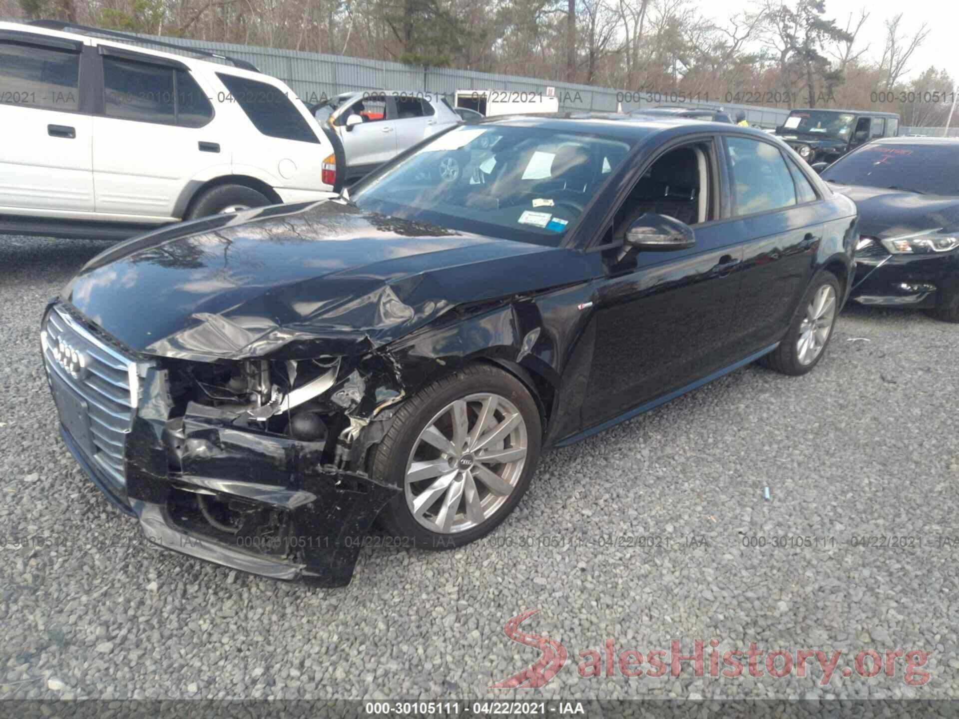 WAUDNAF45JN016506 2018 AUDI A4