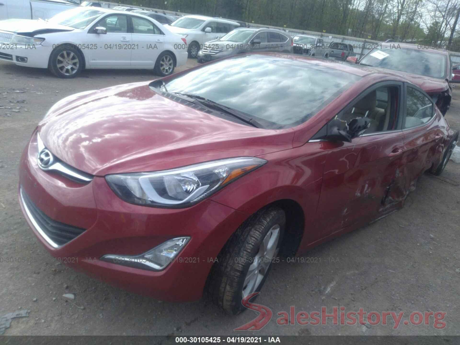 KMHDH4AE0GU600642 2016 HYUNDAI ELANTRA