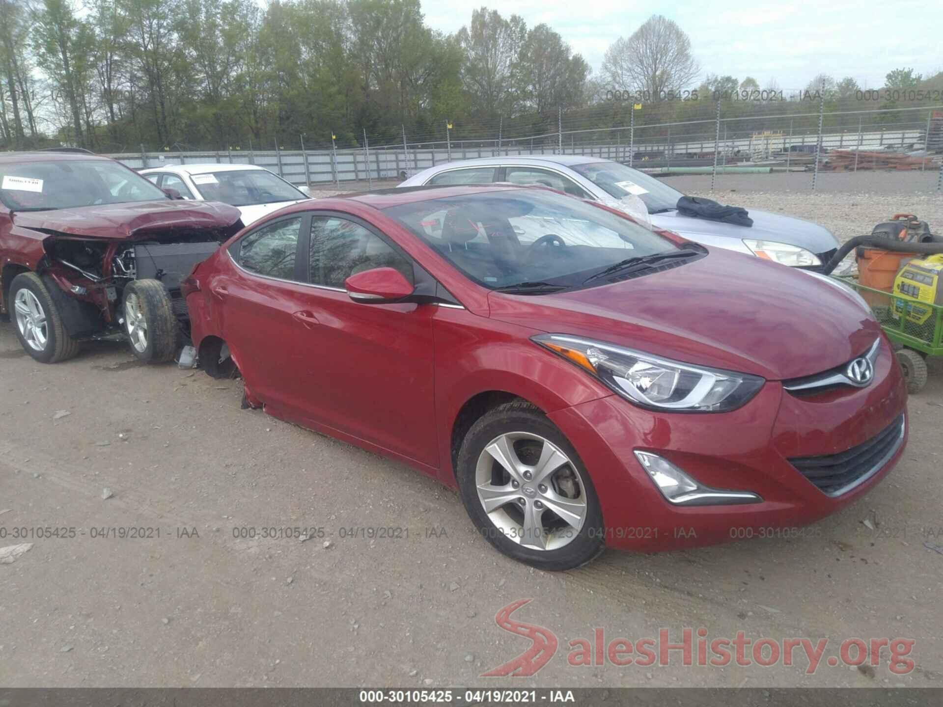 KMHDH4AE0GU600642 2016 HYUNDAI ELANTRA