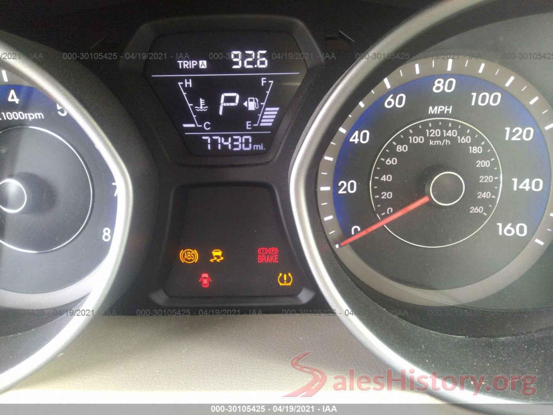 KMHDH4AE0GU600642 2016 HYUNDAI ELANTRA