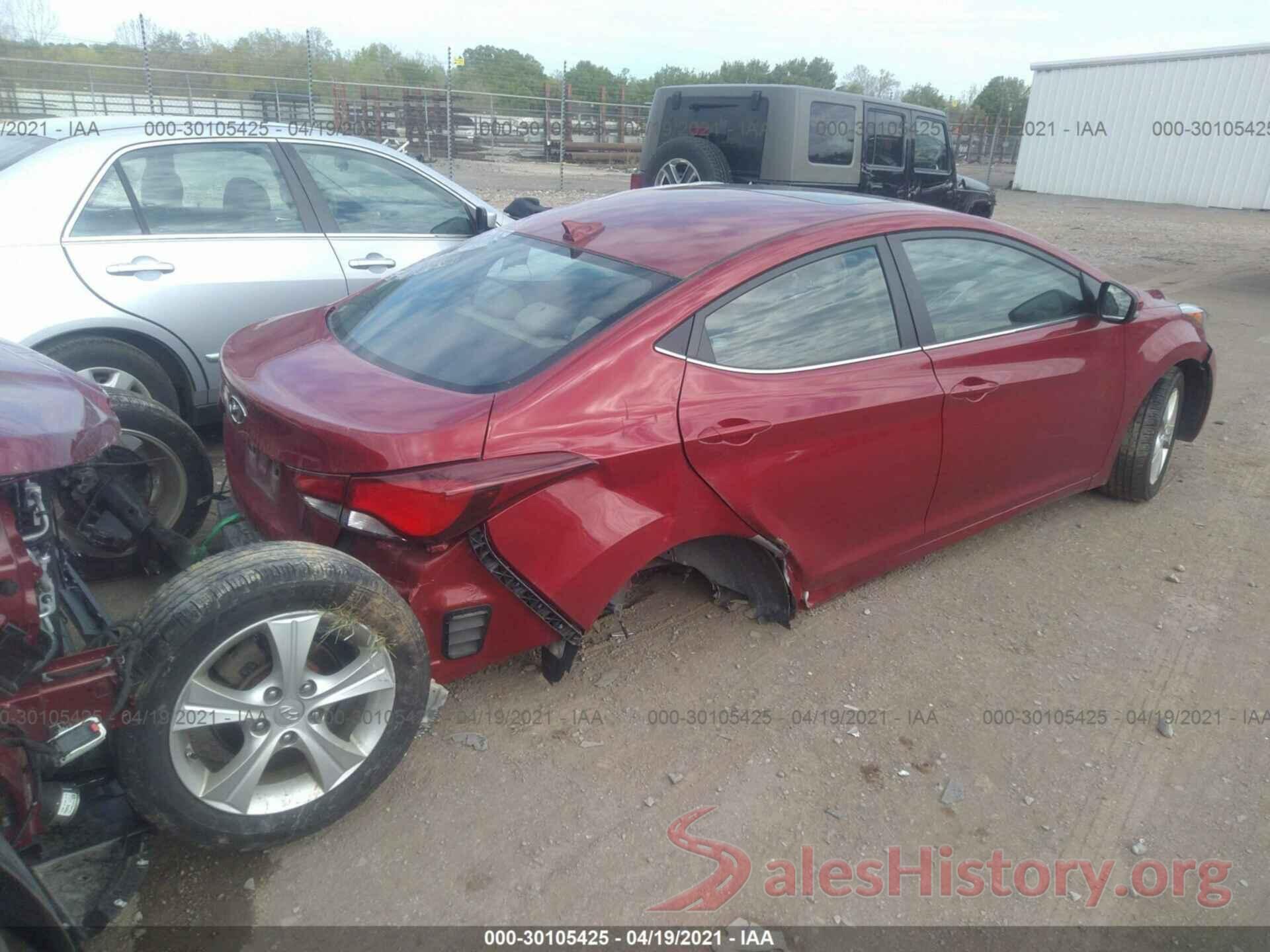 KMHDH4AE0GU600642 2016 HYUNDAI ELANTRA