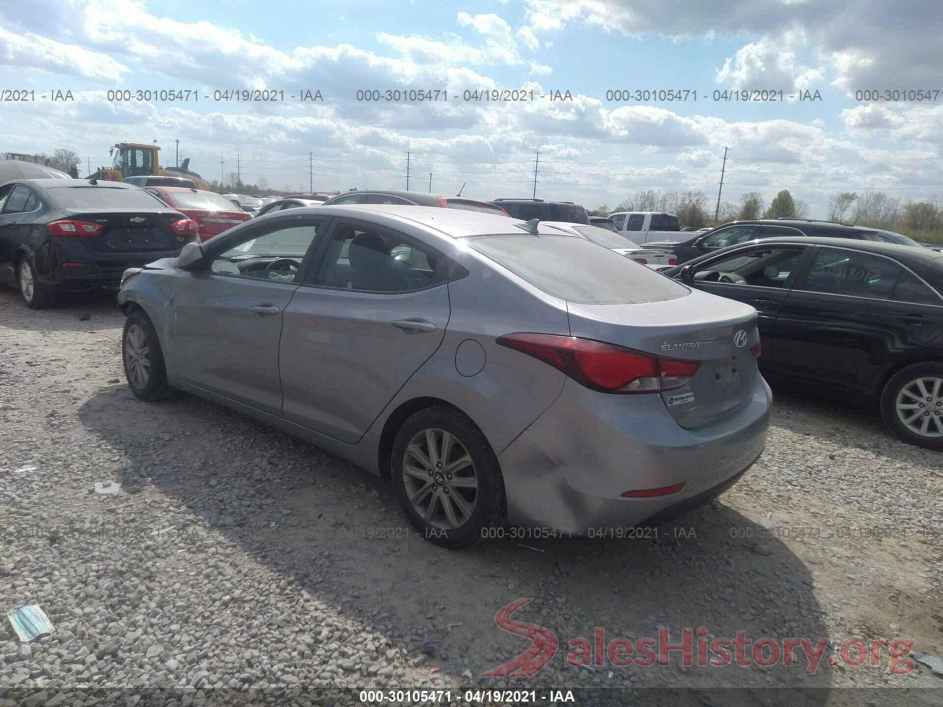 5NPDH4AE7FH617001 2015 HYUNDAI ELANTRA