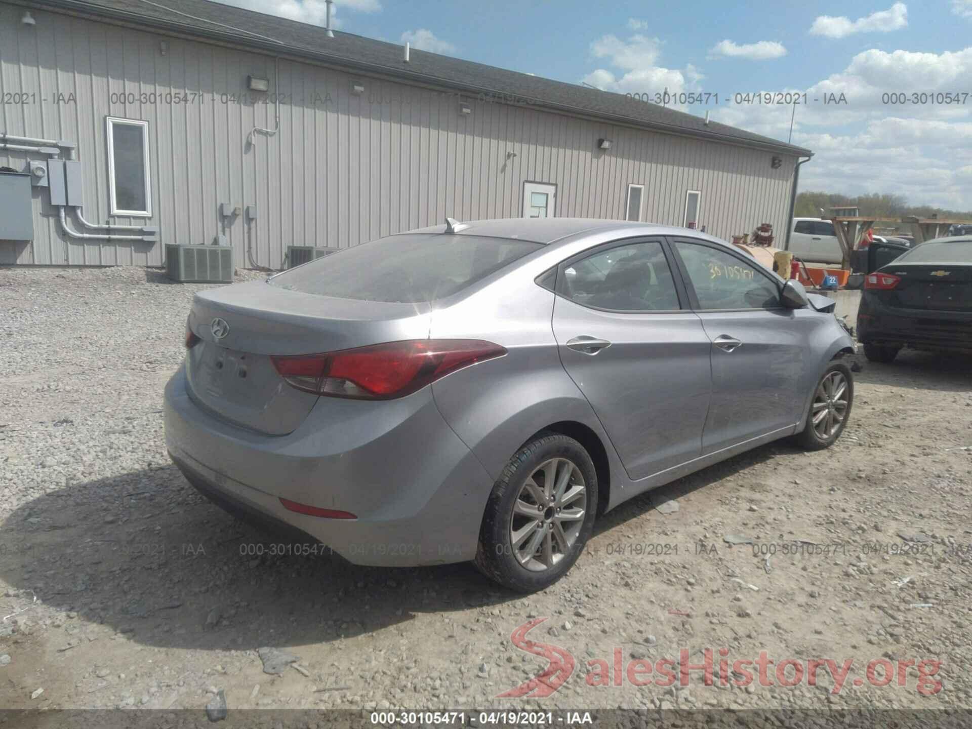 5NPDH4AE7FH617001 2015 HYUNDAI ELANTRA