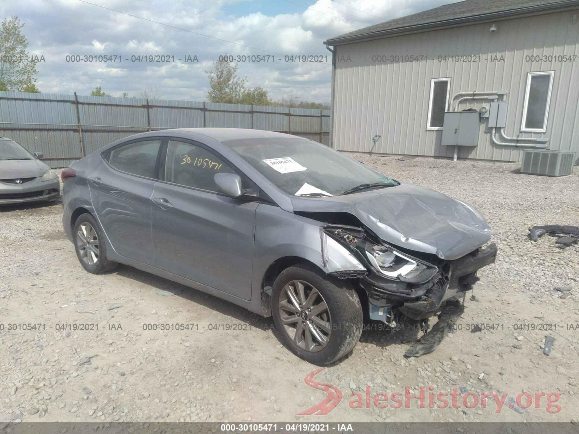 5NPDH4AE7FH617001 2015 HYUNDAI ELANTRA