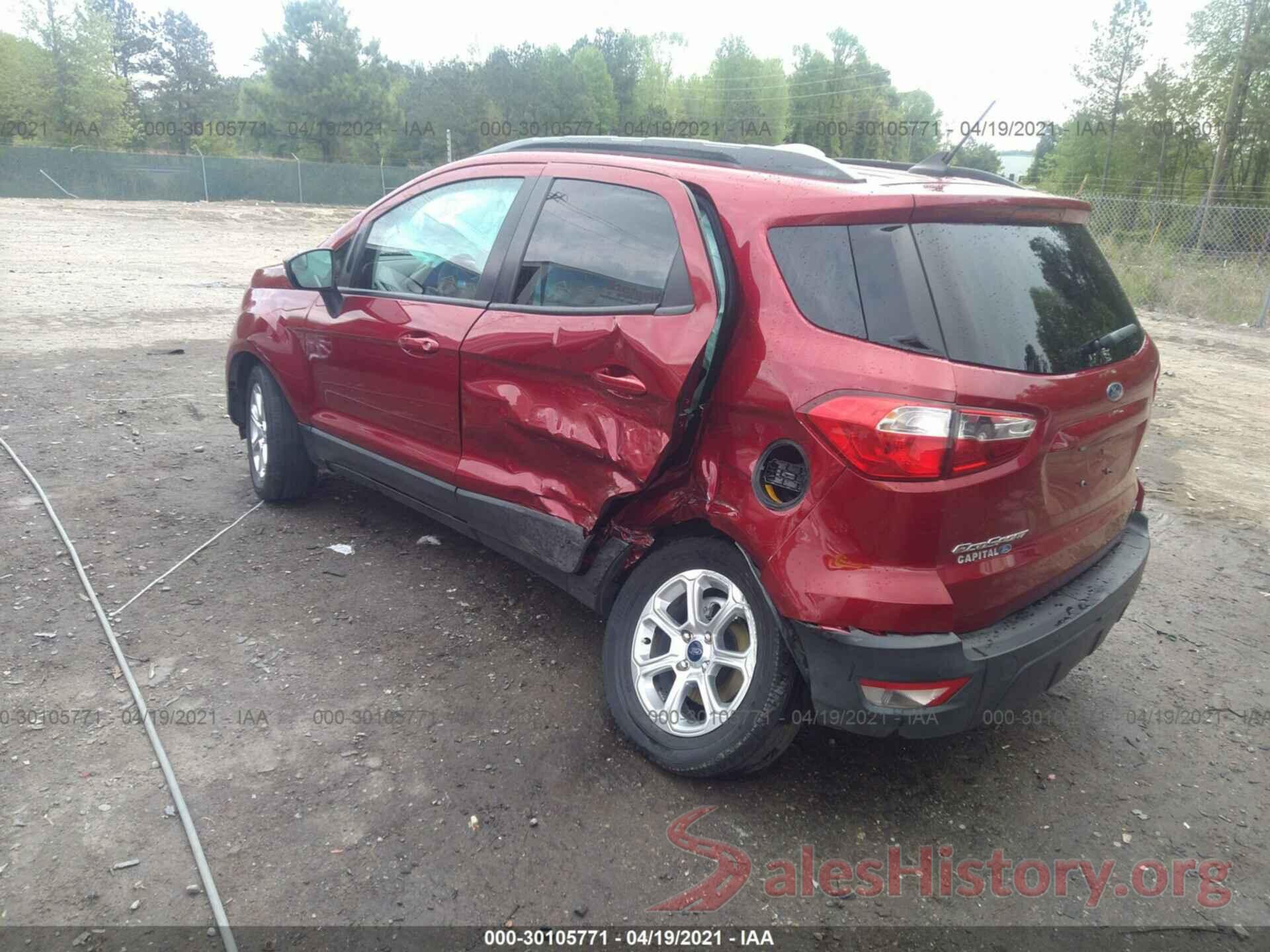 MAJ3S2GE4KC269906 2019 FORD ECOSPORT