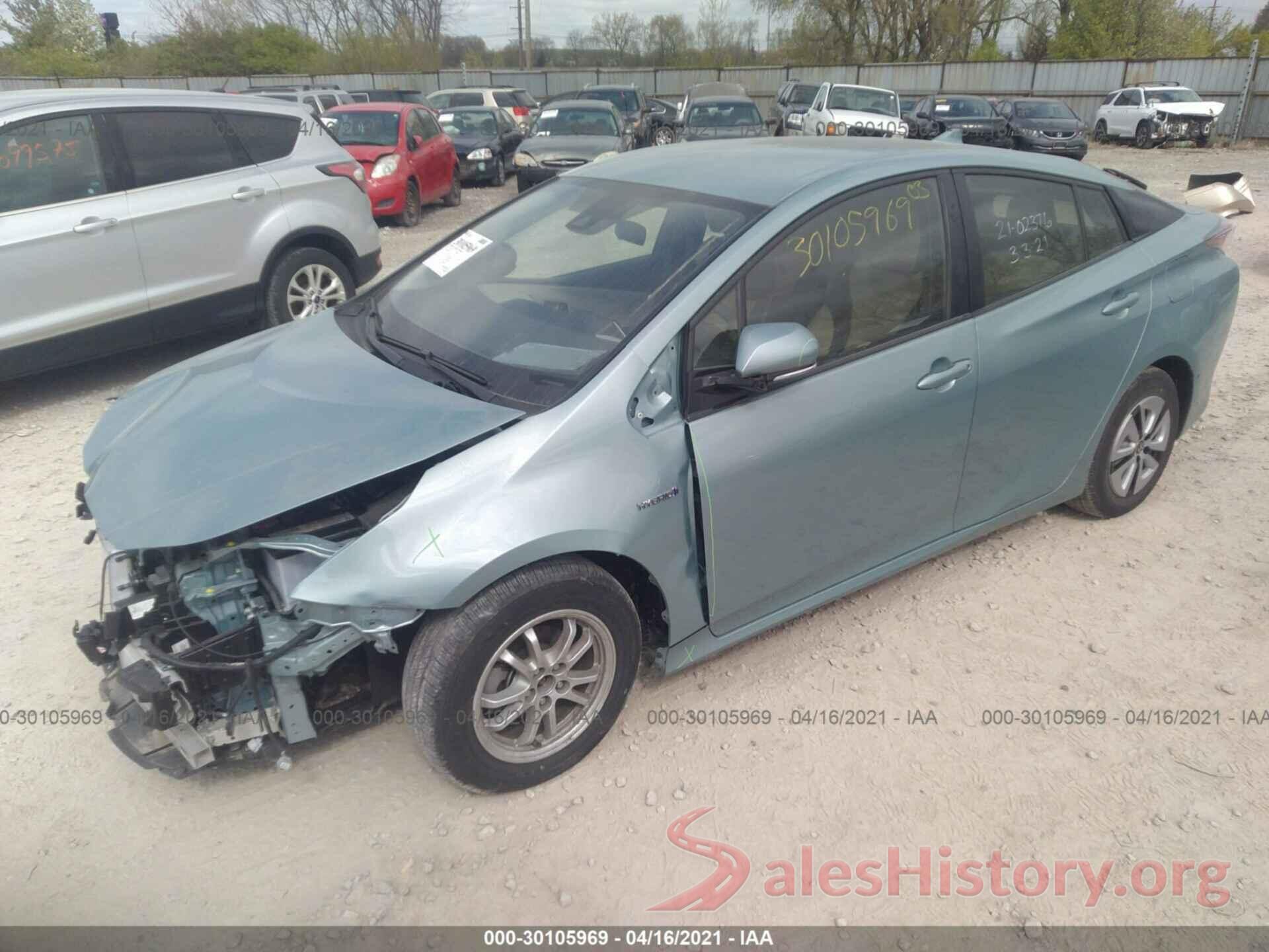 JTDKBRFU6J3065307 2018 TOYOTA PRIUS