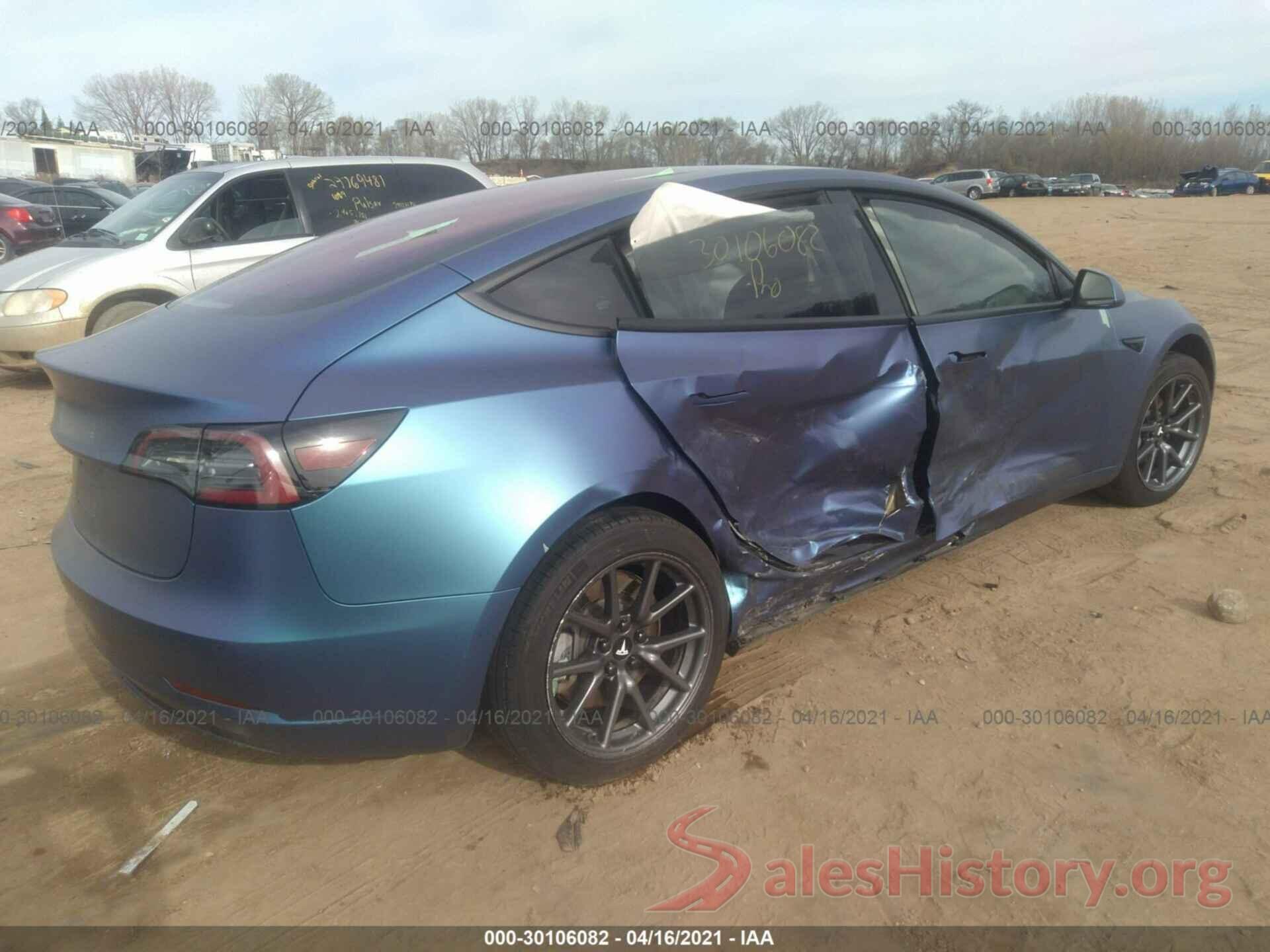 5YJ3E1EA4JF021037 2018 TESLA MODEL 3