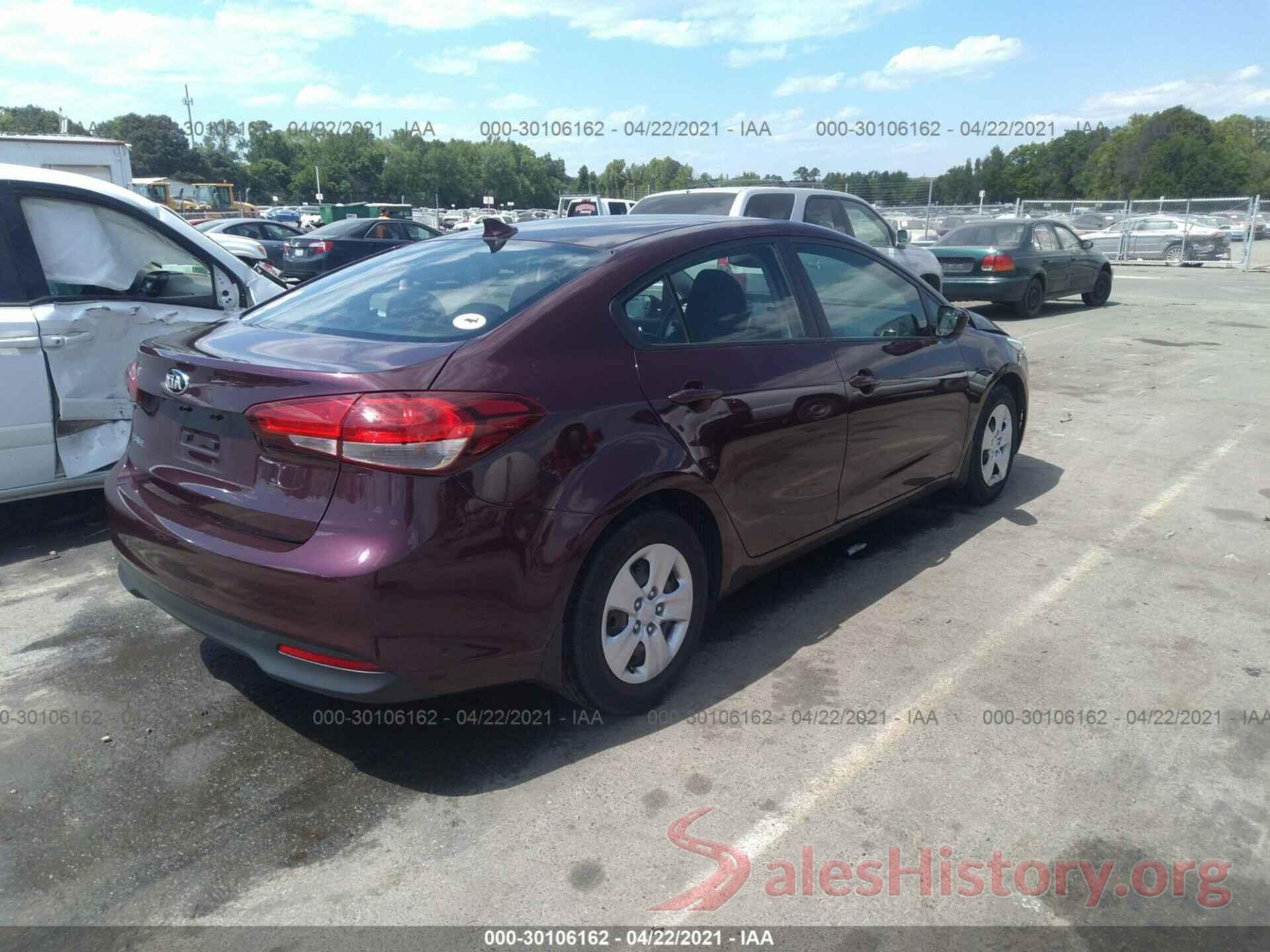 3KPFK4A71HE145672 2017 KIA FORTE