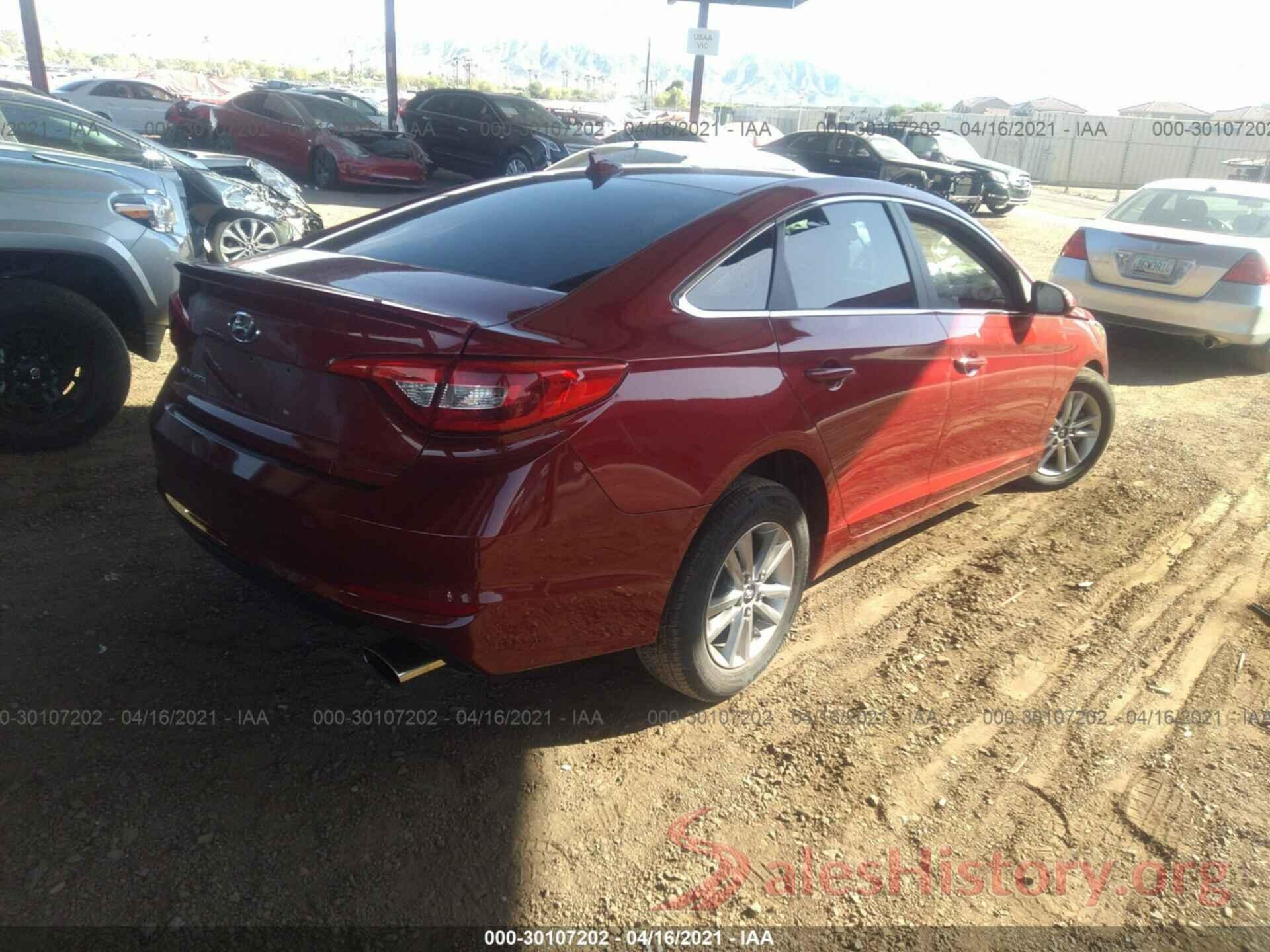 5NPE24AF0GH305246 2016 HYUNDAI SONATA