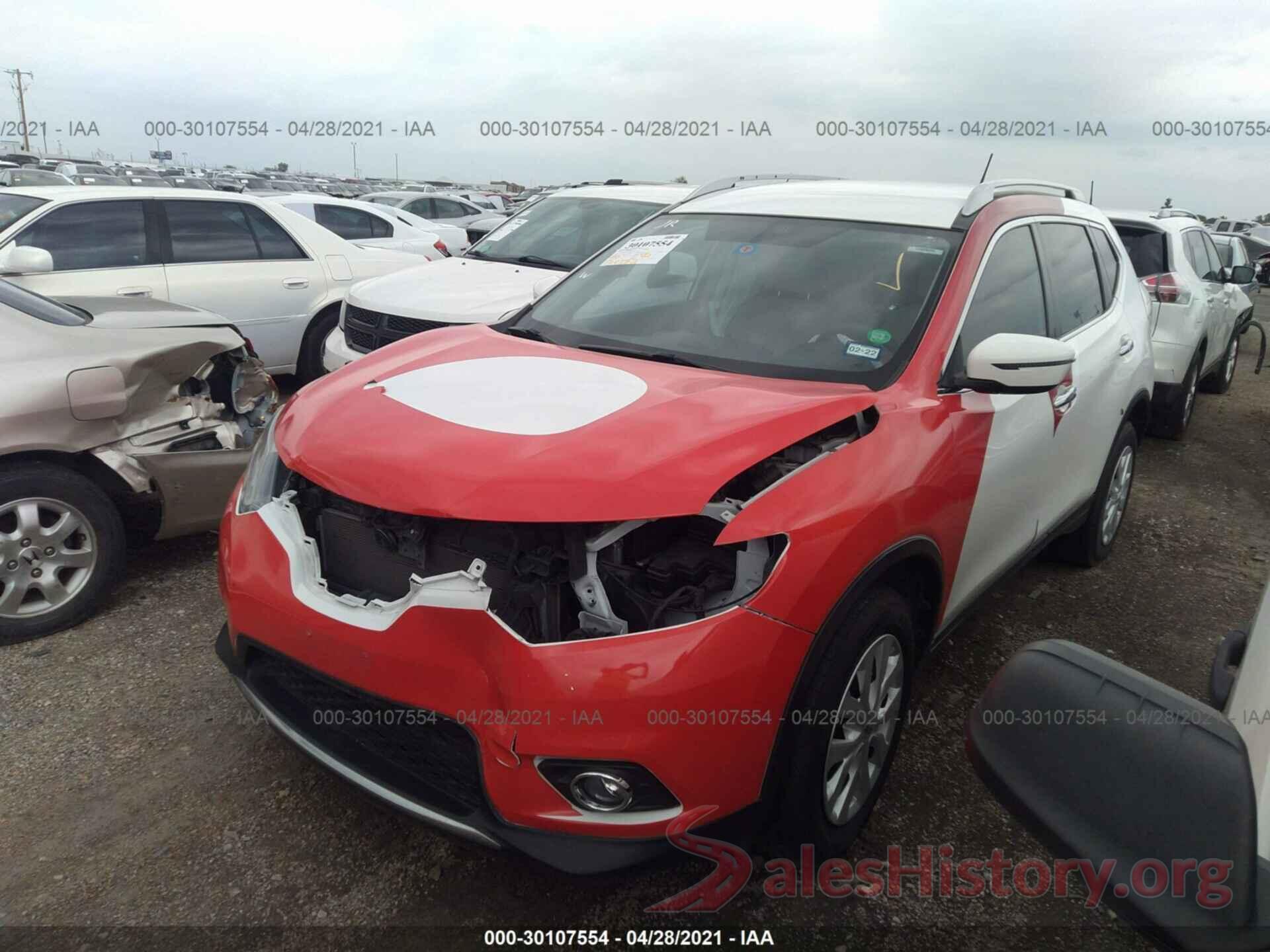 KNMAT2MT9GP734519 2016 NISSAN ROGUE