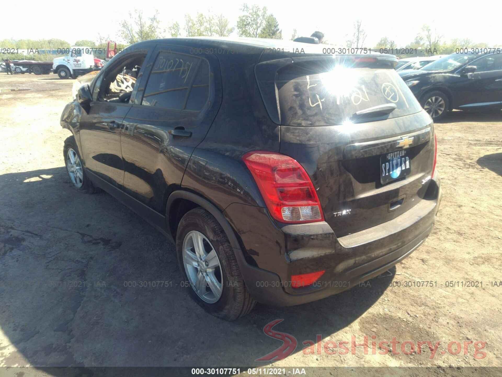 3GNCJKSB8KL395109 2019 CHEVROLET TRAX