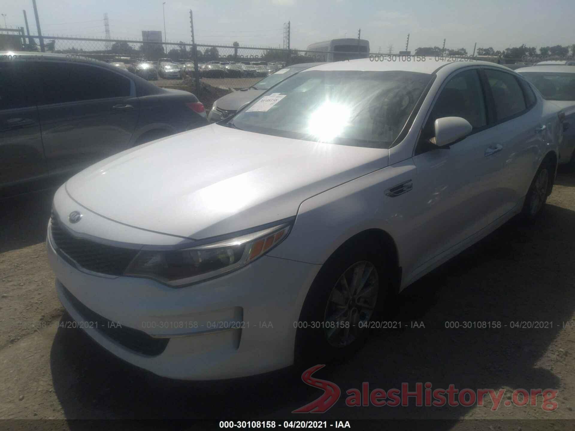 KNAGT4L31G5070023 2016 KIA OPTIMA