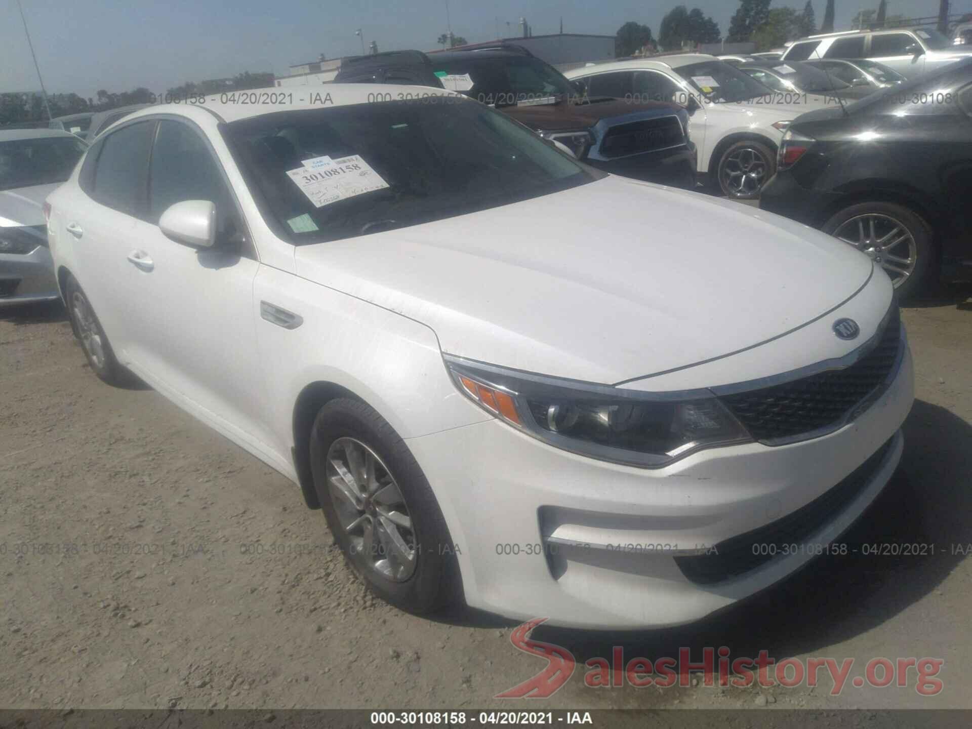 KNAGT4L31G5070023 2016 KIA OPTIMA