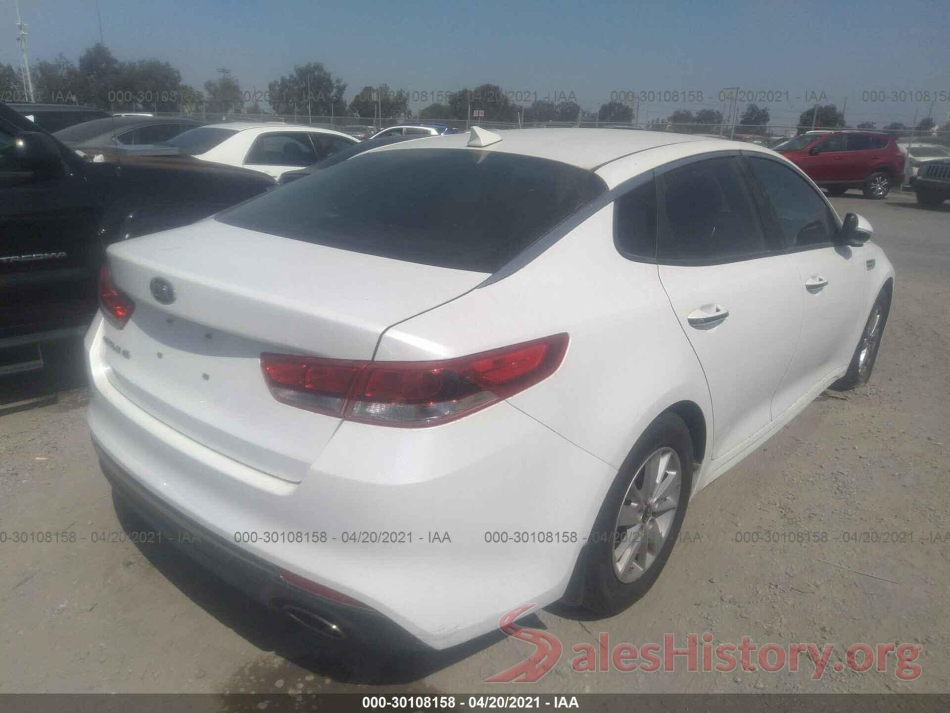 KNAGT4L31G5070023 2016 KIA OPTIMA